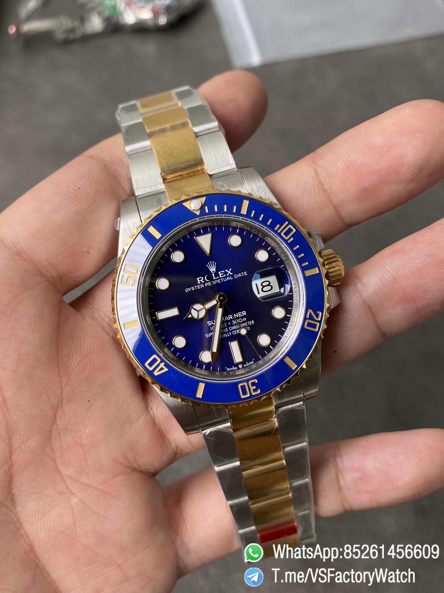 VSF Rolex Submariner 126613LB 41mm Blue Dial Gold and Steel Two Tone Material Blue Ceramic Bezel DanDong 3235 Movement 72 Hours PR 01 VSF Rolex Submariner 126613LB 41mm Blue Dial Gold and Steel Two Tone Material Blue Ceramic Bezel DanDong 3235 Movement 72 Hours PR 01