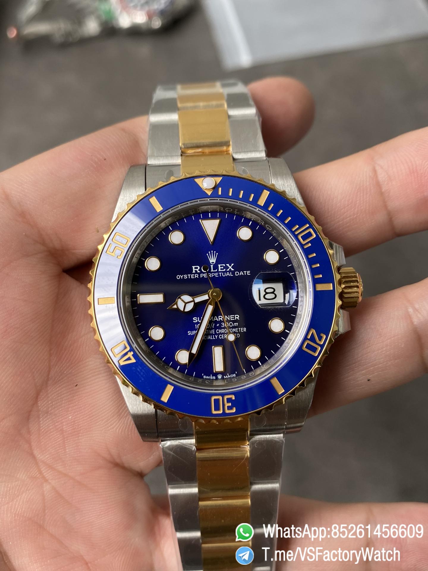 VSF Rolex Submariner 126613LB 41mm Blue Dial Gold and Steel Two Tone Material Blue Ceramic Bezel DanDong 3235 Movement 72 Hours PR 02 VSF Rolex Submariner 126613LB 41mm Blue Dial Gold and Steel Two Tone Material Blue Ceramic Bezel DanDong 3235 Movement 72 Hours PR 02