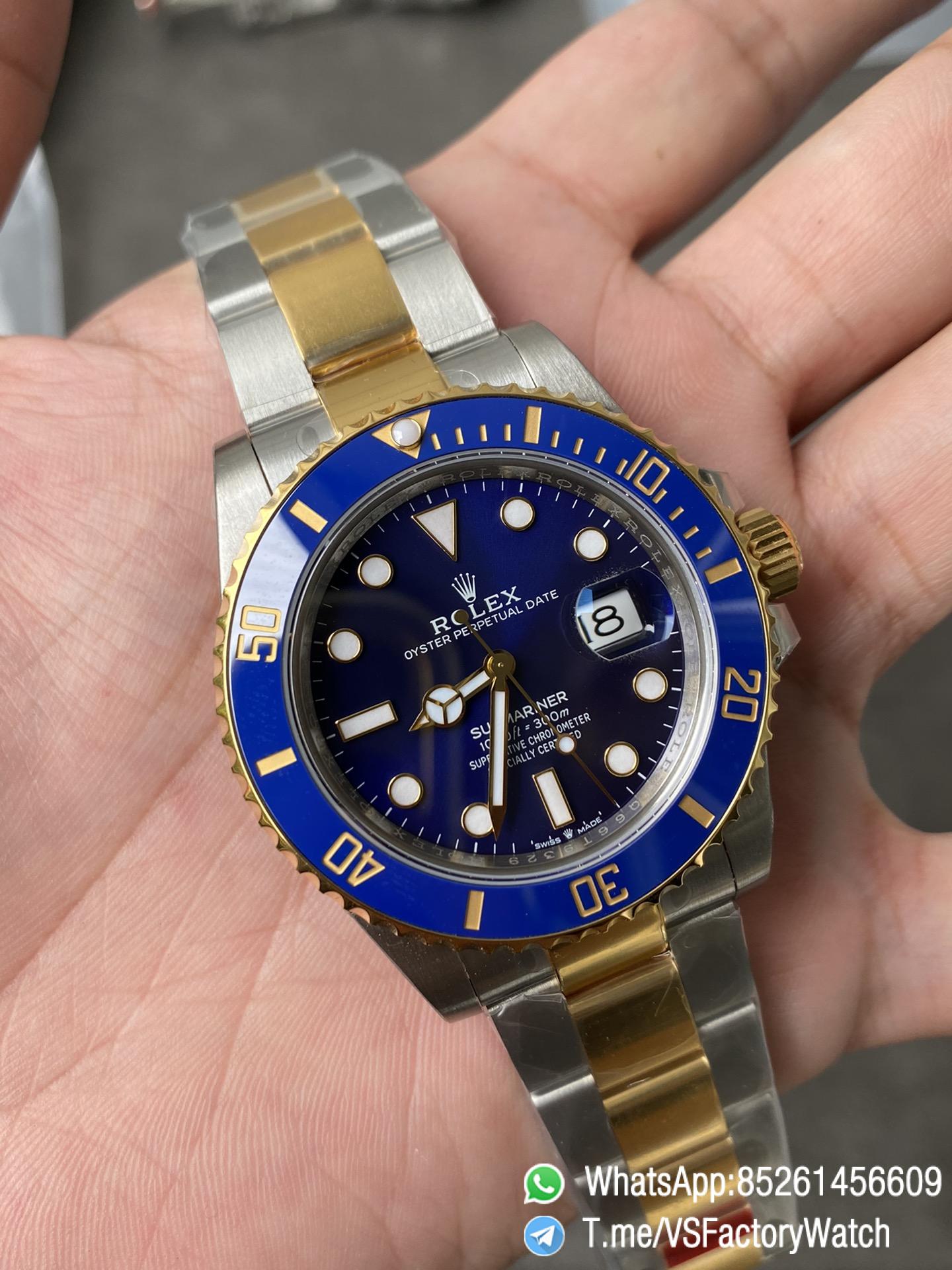 VSF Rolex Submariner 126613LB 41mm Blue Dial Gold and Steel Two Tone Material Blue Ceramic Bezel DanDong 3235 Movement 72 Hours PR 03 VSF Rolex Submariner 126613LB 41mm Blue Dial Gold and Steel Two Tone Material Blue Ceramic Bezel DanDong 3235 Movement 72 Hours PR 03