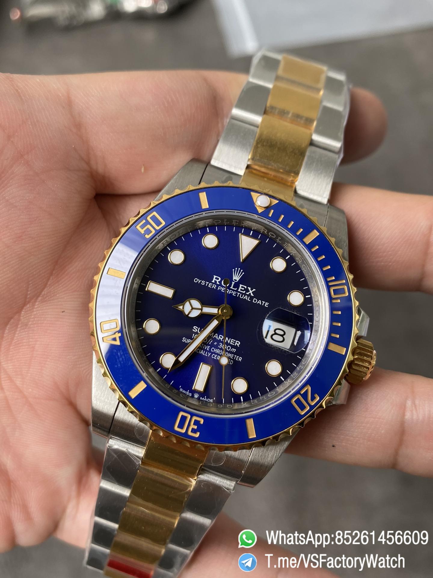 VSF Rolex Submariner 126613LB 41mm Blue Dial Gold and Steel Two Tone Material Blue Ceramic Bezel DanDong 3235 Movement 72 Hours PR 04 VSF Rolex Submariner 126613LB 41mm Blue Dial Gold and Steel Two Tone Material Blue Ceramic Bezel DanDong 3235 Movement 72 Hours PR 04