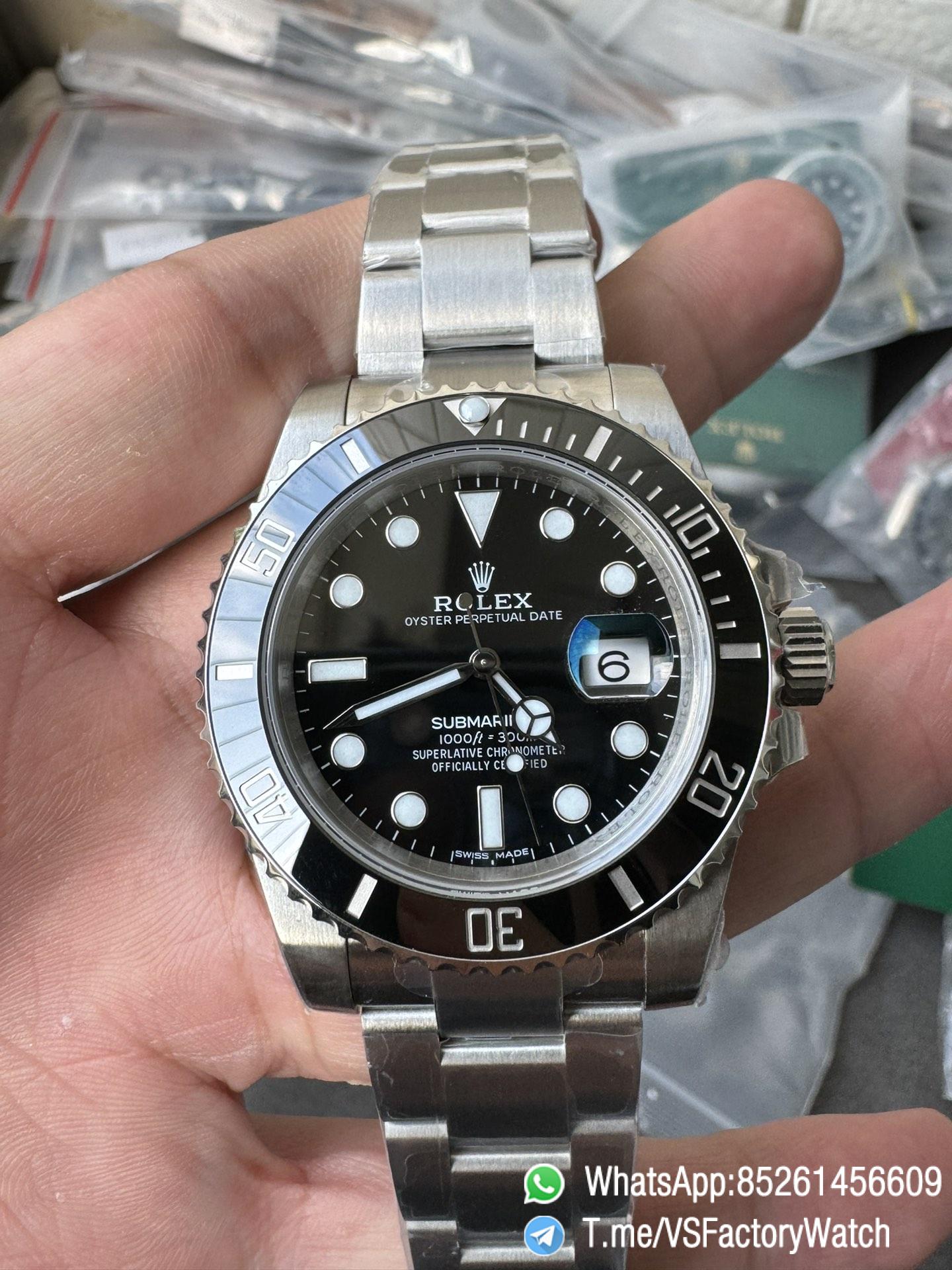 VSF Rolex Submariner Date 40mm 116610LN Black Dial Ceramic Bezel DanDong 3135 Movement 06 VSF Rolex Submariner Date 40mm 116610LN Black Dial Ceramic Bezel DanDong 3135 Movement 06