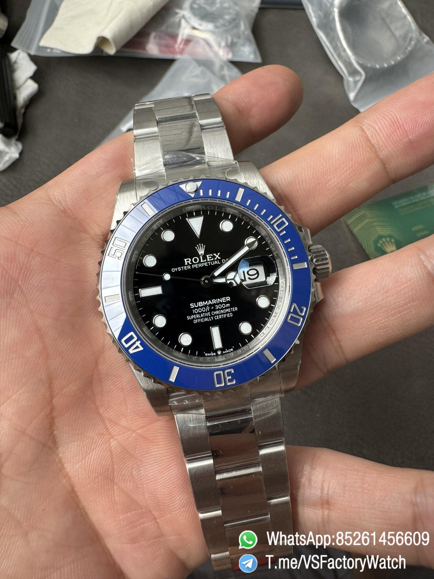 VSF Submariner Cookie Monster 41mm 126619LB Black Dial Blue Ceramic Bezel Oyster Bracelet DD3235 Movement 72 Hours Power Reserve 02 VSF Submariner Cookie Monster 41mm 126619LB Black Dial Blue Ceramic Bezel Oyster Bracelet DD3235 Movement 72 Hours Power Reserve 02