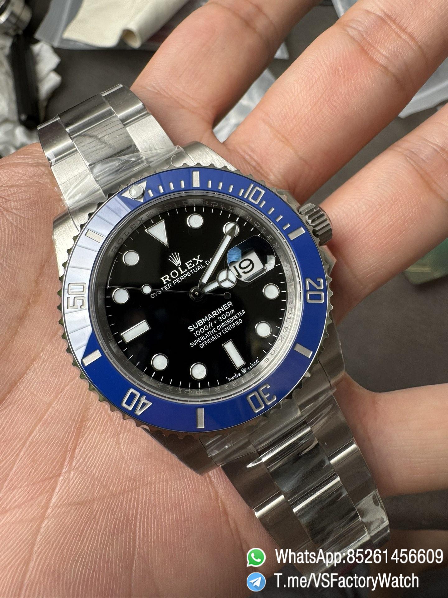 VSF Submariner Cookie Monster 41mm 126619LB Black Dial Blue Ceramic Bezel Oyster Bracelet DD3235 Movement 72 Hours Power Reserve 03 VSF Submariner Cookie Monster 41mm 126619LB Black Dial Blue Ceramic Bezel Oyster Bracelet DD3235 Movement 72 Hours Power Reserve 03