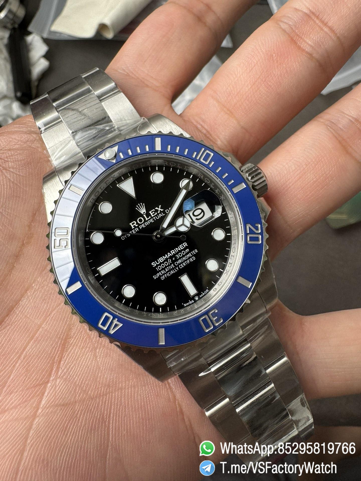 VSF Submariner Cookie Monster 41mm 126619LB Black Dial Blue Ceramic Bezel Oyster Bracelet DD3235 Movement 72 Hours Power Reserve 03 VSF Submariner Cookie Monster 41mm 126619LB Black Dial Blue Ceramic Bezel Oyster Bracelet DD3235 Movement 72 Hours Power Reserve 03