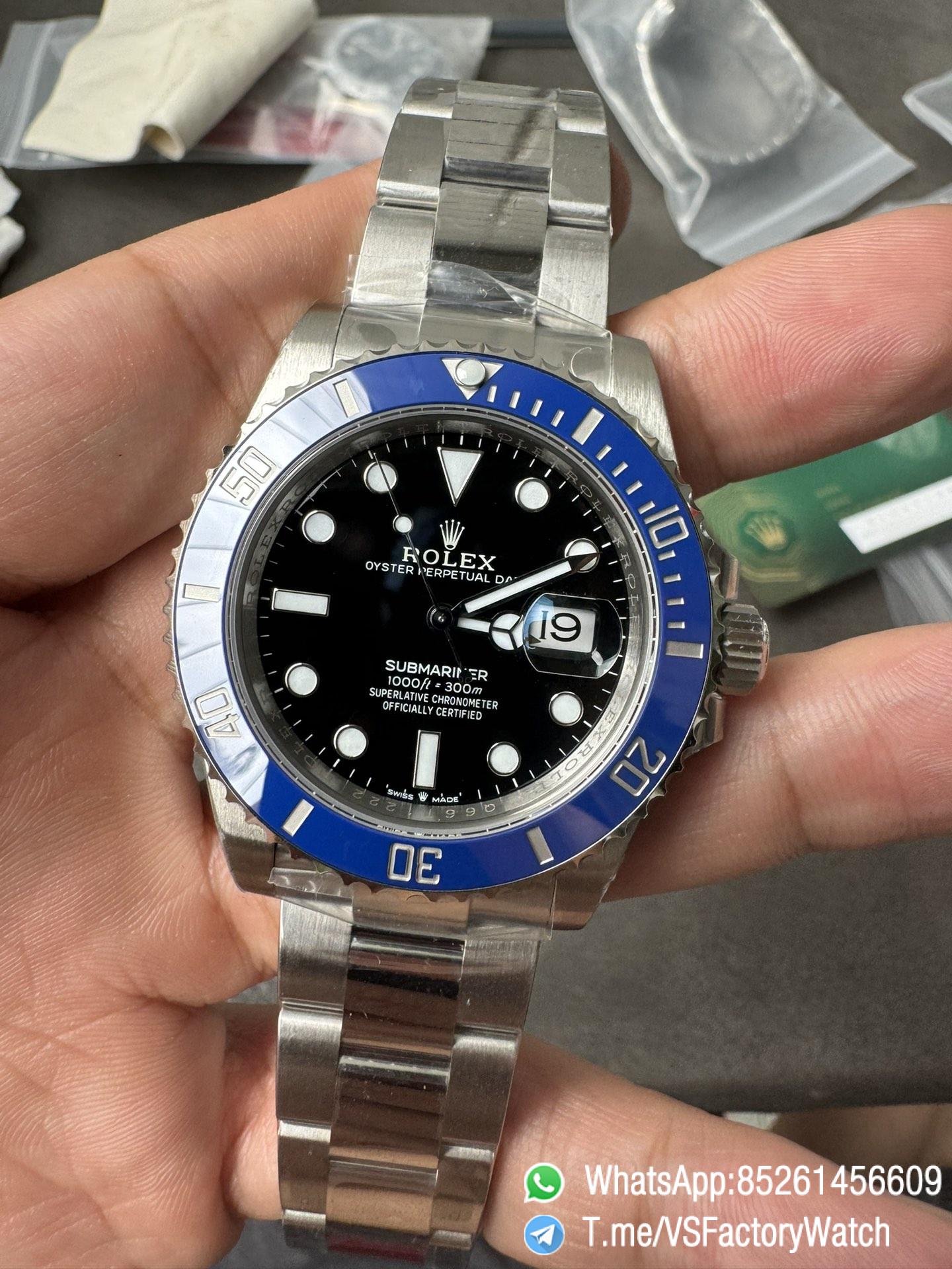 VSF Submariner Cookie Monster 41mm 126619LB Black Dial Blue Ceramic Bezel Oyster Bracelet DD3235 Movement 72 Hours Power Reserve 04 VSF Submariner Cookie Monster 41mm 126619LB Black Dial Blue Ceramic Bezel Oyster Bracelet DD3235 Movement 72 Hours Power Reserve 04