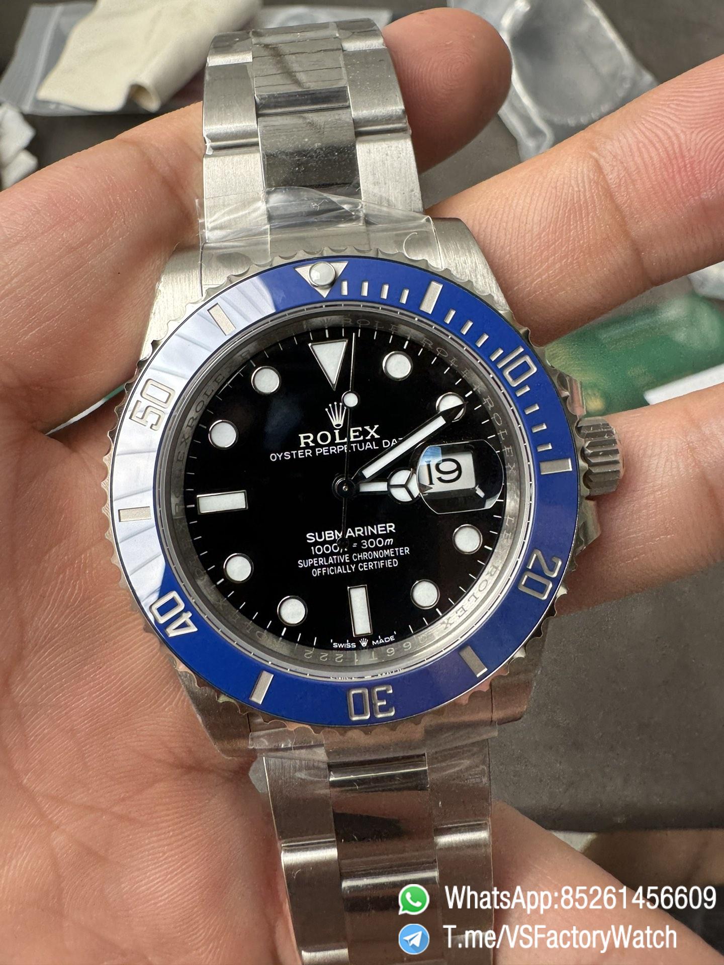 VSF Submariner Cookie Monster 41mm 126619LB Black Dial Blue Ceramic Bezel Oyster Bracelet DD3235 Movement 72 Hours Power Reserve 05 VSF Submariner Cookie Monster 41mm 126619LB Black Dial Blue Ceramic Bezel Oyster Bracelet DD3235 Movement 72 Hours Power Reserve 05