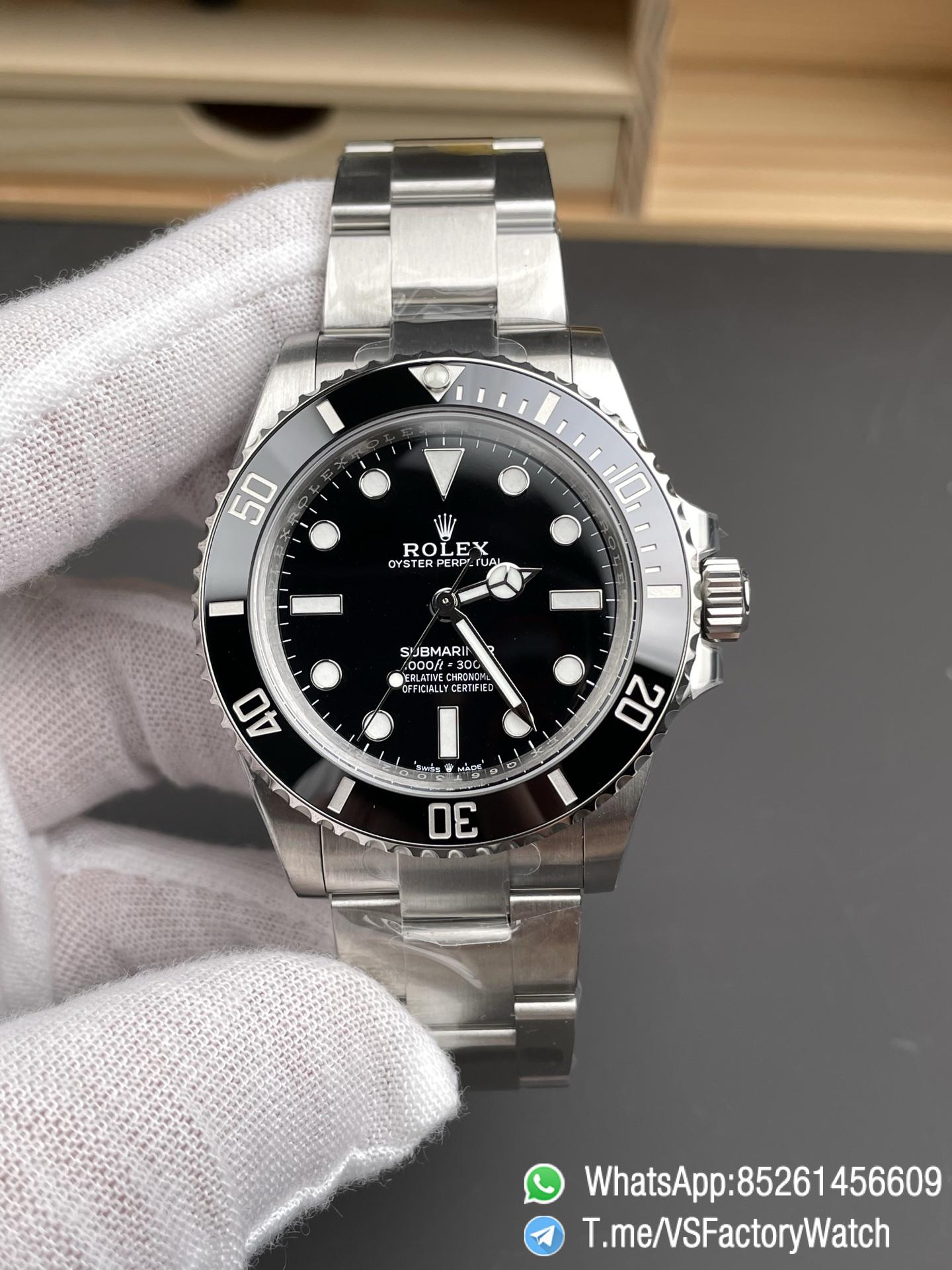 VSF Submariner No Date 41mm 124060 Black Dial Black Ceramic Bezel Oyster Bracelet DanDong 3230 Movement 01 VSF Submariner No Date 41mm 124060 Black Dial Black Ceramic Bezel Oyster Bracelet DanDong 3230 Movement 01