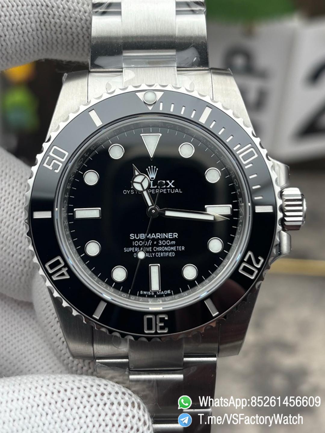 VSF Submariner No Date Sub 114060 40mm Black Dial Black Ceramic Bezel 904L Oyster Bracelet DanDong 3130 Movement 00 VSF Submariner No Date Sub 114060 40mm Black Dial Black Ceramic Bezel 904L Oyster Bracelet DanDong 3130 Movement 00