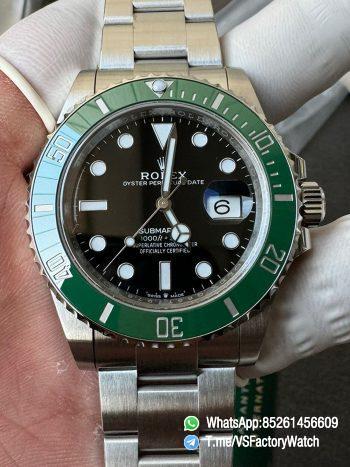 VSF Submariner Starbucks Sub Cermit 41mm 126610LV Black Dial Green Ceramic Bezel Oyster Bracelet DanDong 3235 Movement 72 Hours PR 000