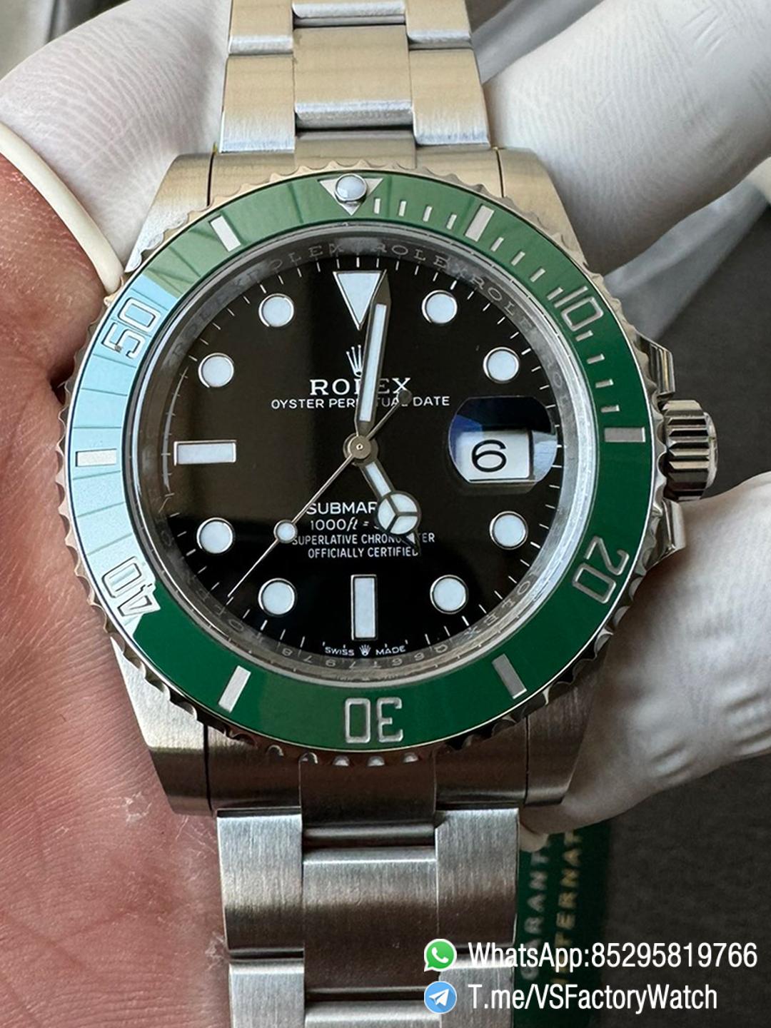 VSF Submariner Starbucks Sub Cermit 41mm 126610LV Black Dial Green Ceramic Bezel Oyster Bracelet DanDong 3235 Movement 72 Hours PR 000 VSF Submariner Starbucks Sub Cermit 41mm 126610LV Black Dial Green Ceramic Bezel Oyster Bracelet DanDong 3235 Movement 72 Hours PR 000