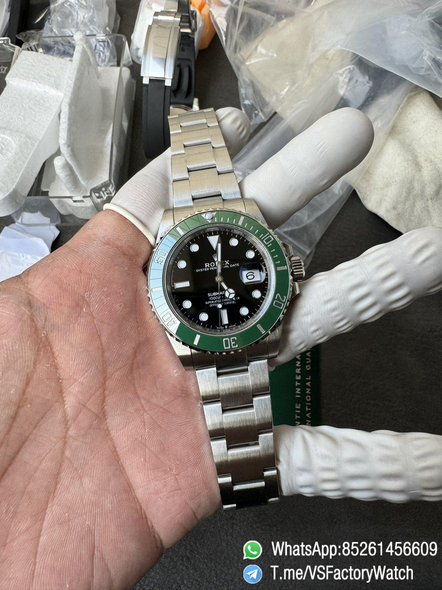 VSF Submariner Starbucks Sub Cermit 41mm 126610LV Black Dial Green Ceramic Bezel Oyster Bracelet DanDong 3235 Movement 72 Hours PR 01 VSF Submariner Starbucks Sub Cermit 41mm 126610LV Black Dial Green Ceramic Bezel Oyster Bracelet DanDong 3235 Movement 72 Hours PR 01