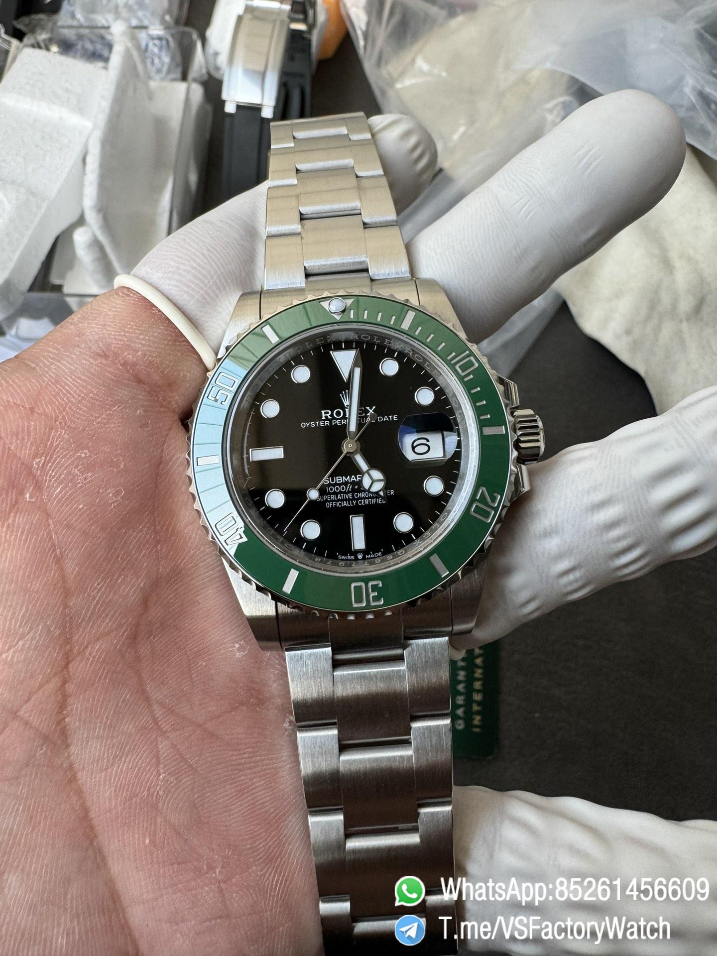 VSF Submariner Starbucks Sub Cermit 41mm 126610LV Black Dial Green Ceramic Bezel Oyster Bracelet DanDong 3235 Movement 72 Hours PR 02 VSF Submariner Starbucks Sub Cermit 41mm 126610LV Black Dial Green Ceramic Bezel Oyster Bracelet DanDong 3235 Movement 72 Hours PR 02