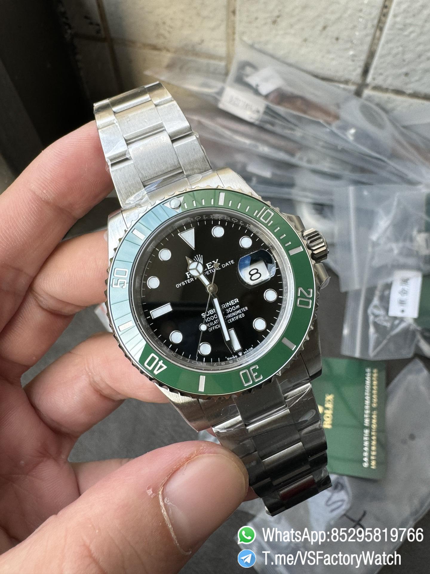 VSF Submariner Starbucks Sub Cermit 41mm 126610LV Black Dial Green Ceramic Bezel Oyster Bracelet DanDong 3235 Movement 72 Hours PR 05 VSF Submariner Starbucks Sub Cermit 41mm 126610LV Black Dial Green Ceramic Bezel Oyster Bracelet DanDong 3235 Movement 72 Hours PR 05