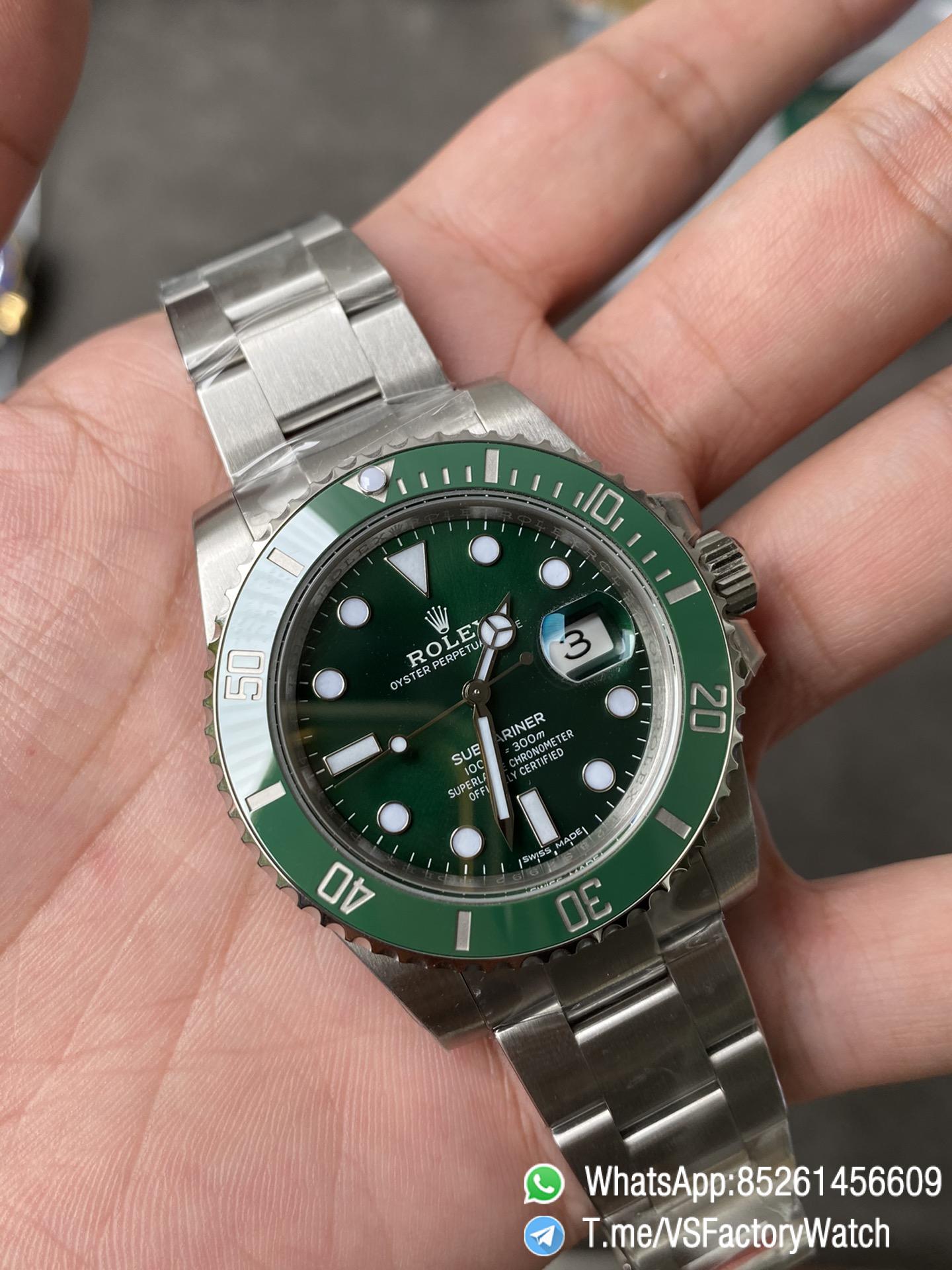 VSF Watch Rolex Submariner Hulk 40mm 116610LV Green Dial Green Ceramic Bezel DanDong 3135 Movement 02 VSF Watch Rolex Submariner Hulk 40mm 116610LV Green Dial Green Ceramic Bezel DanDong 3135 Movement 02