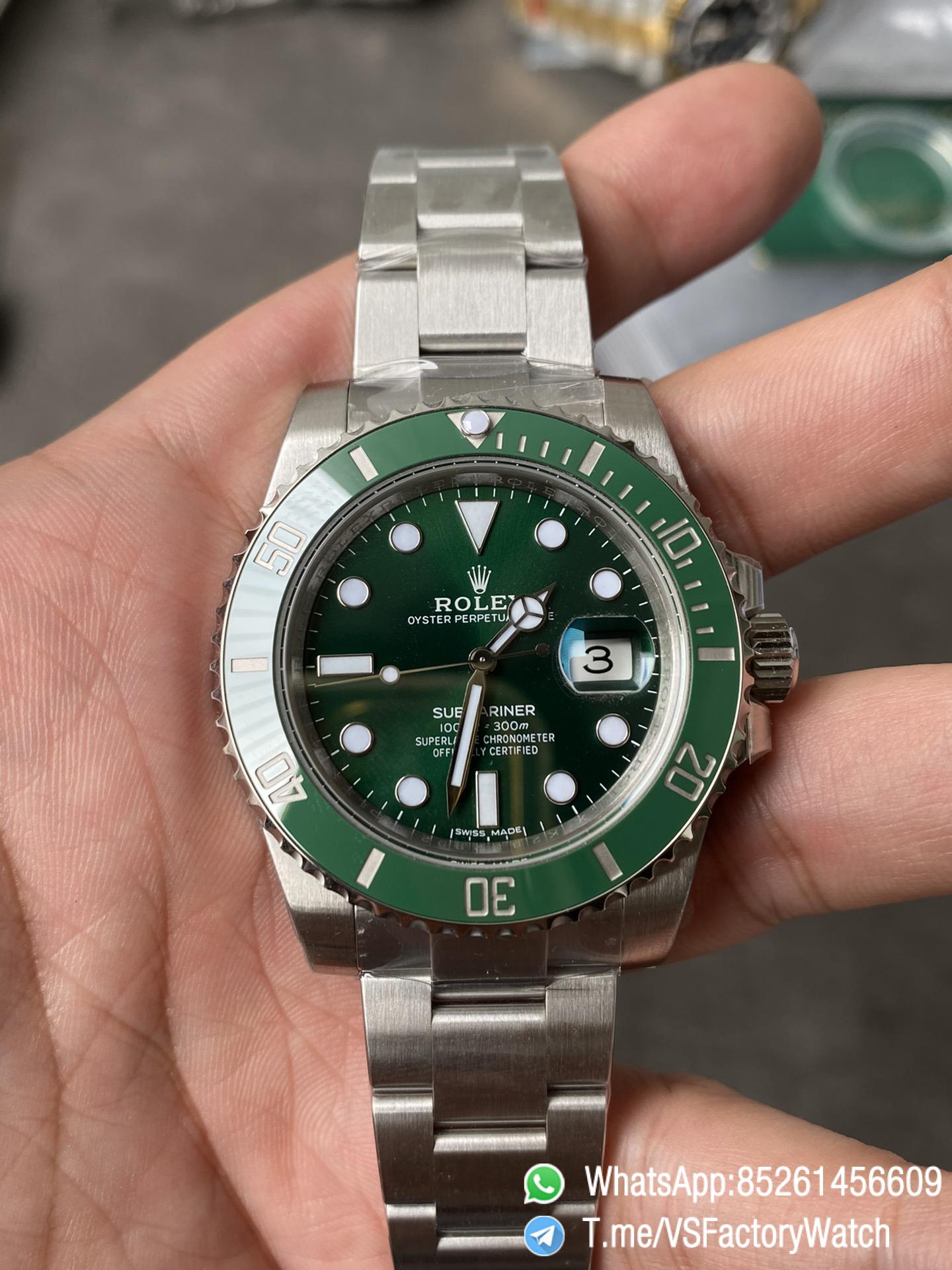 VSF Watch Rolex Submariner Hulk 40mm 116610LV Green Dial Green Ceramic Bezel DanDong 3135 Movement 03 VSF Watch Rolex Submariner Hulk 40mm 116610LV Green Dial Green Ceramic Bezel DanDong 3135 Movement 03