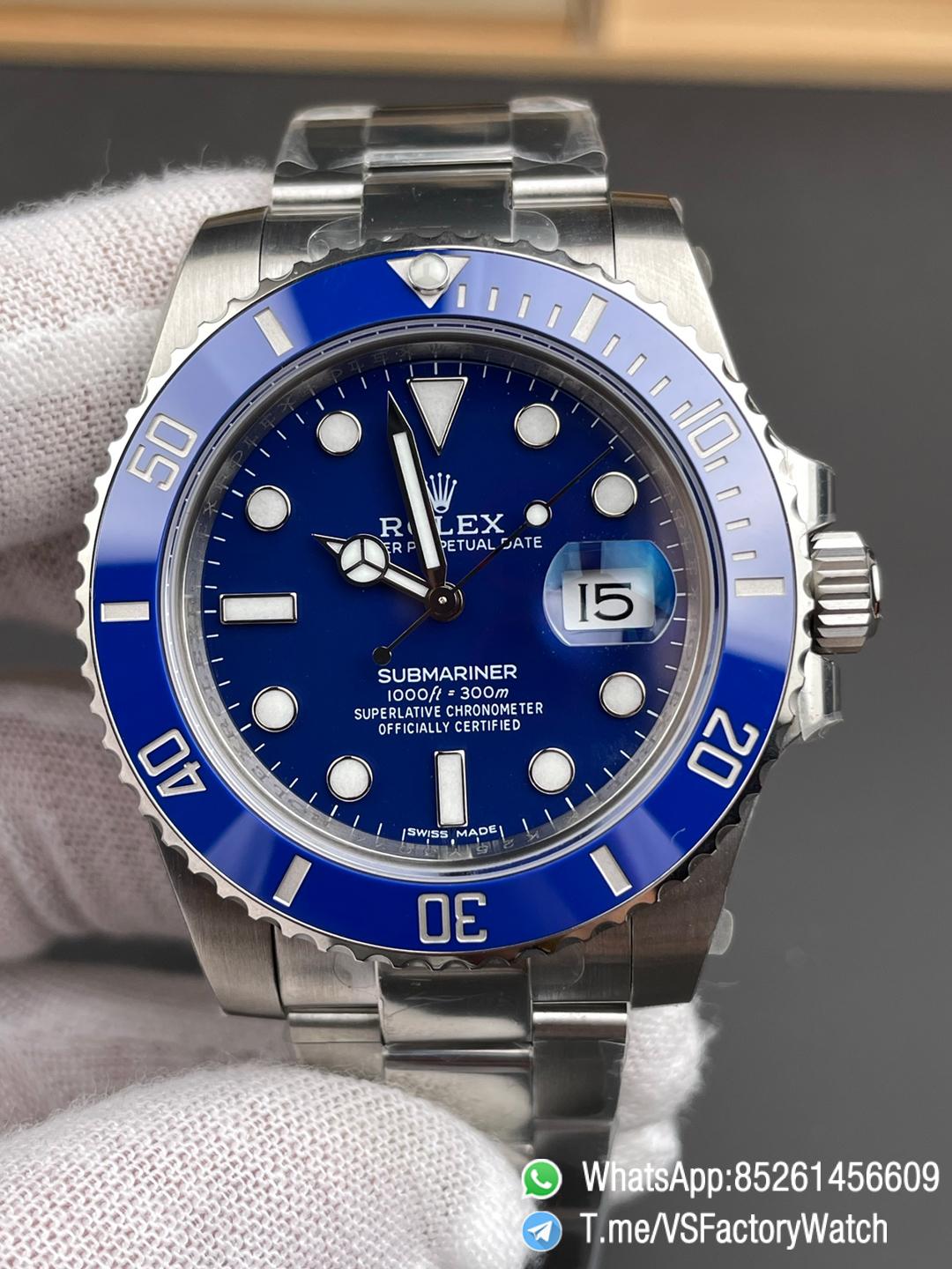 VSF Watch Rolex Submariner Smurf 116619LB 40mm Blue Dial Blue Ceramic Bezel Oyster Bracelet DanDong 3135 Movement 00 VSF Watch Rolex Submariner Smurf 116619LB 40mm Blue Dial Blue Ceramic Bezel Oyster Bracelet DanDong 3135 Movement 00
