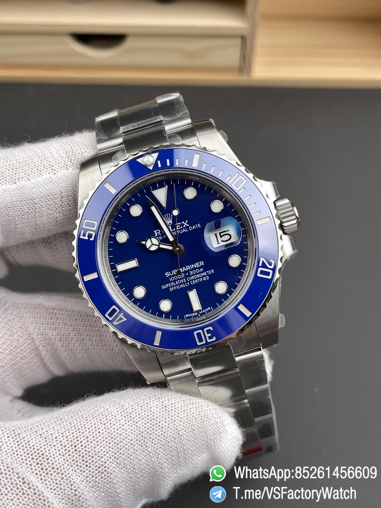 VSF Watch Rolex Submariner Smurf 116619LB 40mm Blue Dial Blue Ceramic Bezel Oyster Bracelet DanDong 3135 Movement 01 VSF Watch Rolex Submariner Smurf 116619LB 40mm Blue Dial Blue Ceramic Bezel Oyster Bracelet DanDong 3135 Movement 01