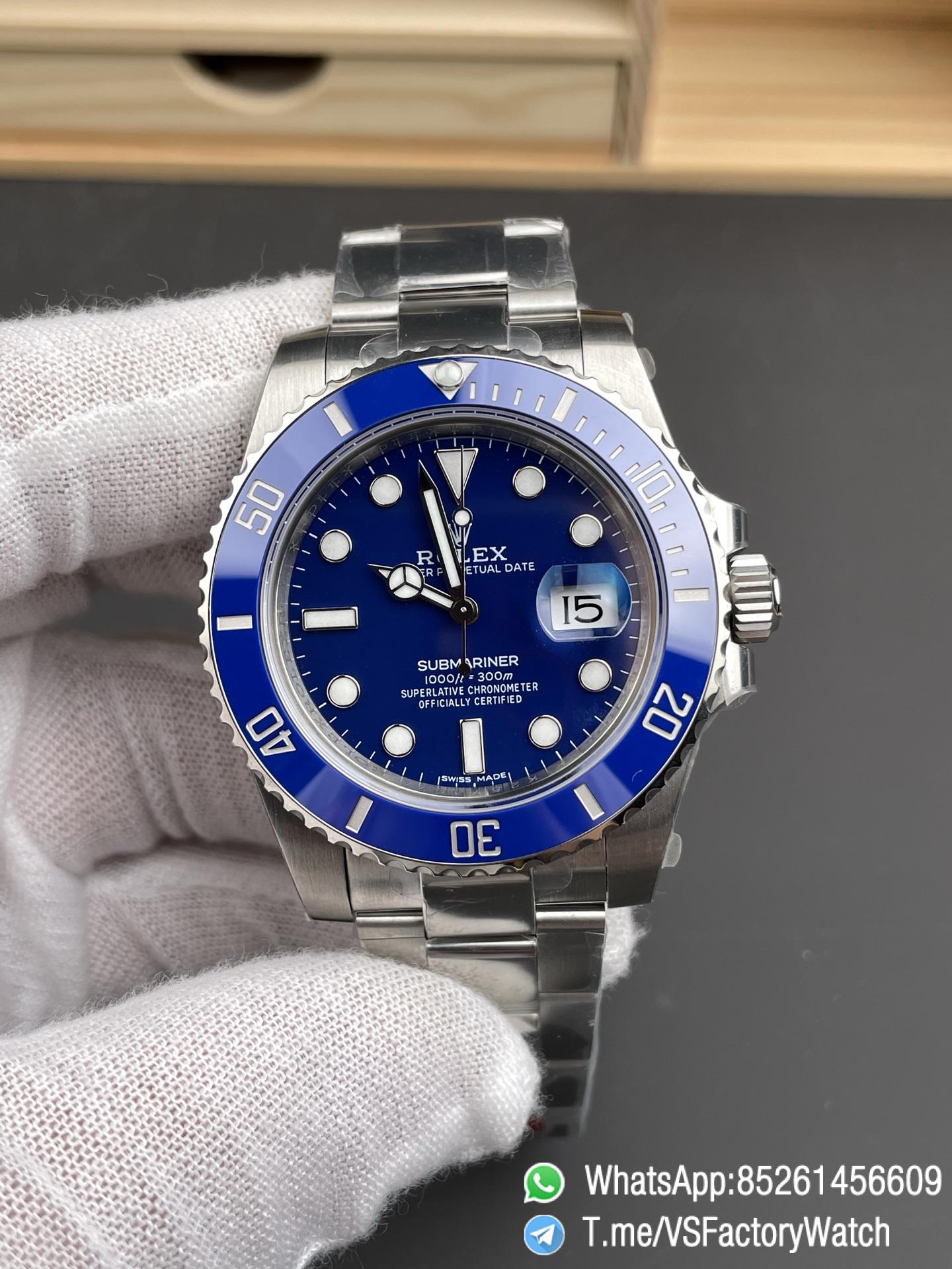 VSF Watch Rolex Submariner Smurf 116619LB 40mm Blue Dial Blue Ceramic Bezel Oyster Bracelet DanDong 3135 Movement 02 VSF Watch Rolex Submariner Smurf 116619LB 40mm Blue Dial Blue Ceramic Bezel Oyster Bracelet DanDong 3135 Movement 02