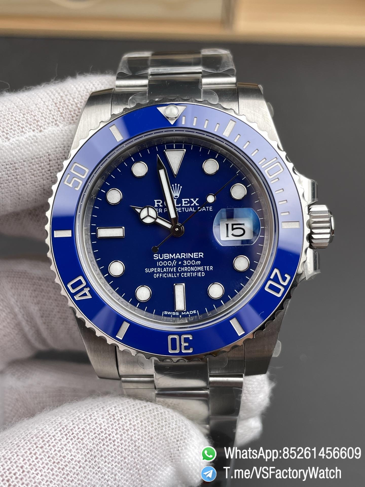 VSF Watch Rolex Submariner Smurf 116619LB 40mm Blue Dial Blue Ceramic Bezel Oyster Bracelet DanDong 3135 Movement 03 VSF Watch Rolex Submariner Smurf 116619LB 40mm Blue Dial Blue Ceramic Bezel Oyster Bracelet DanDong 3135 Movement 03