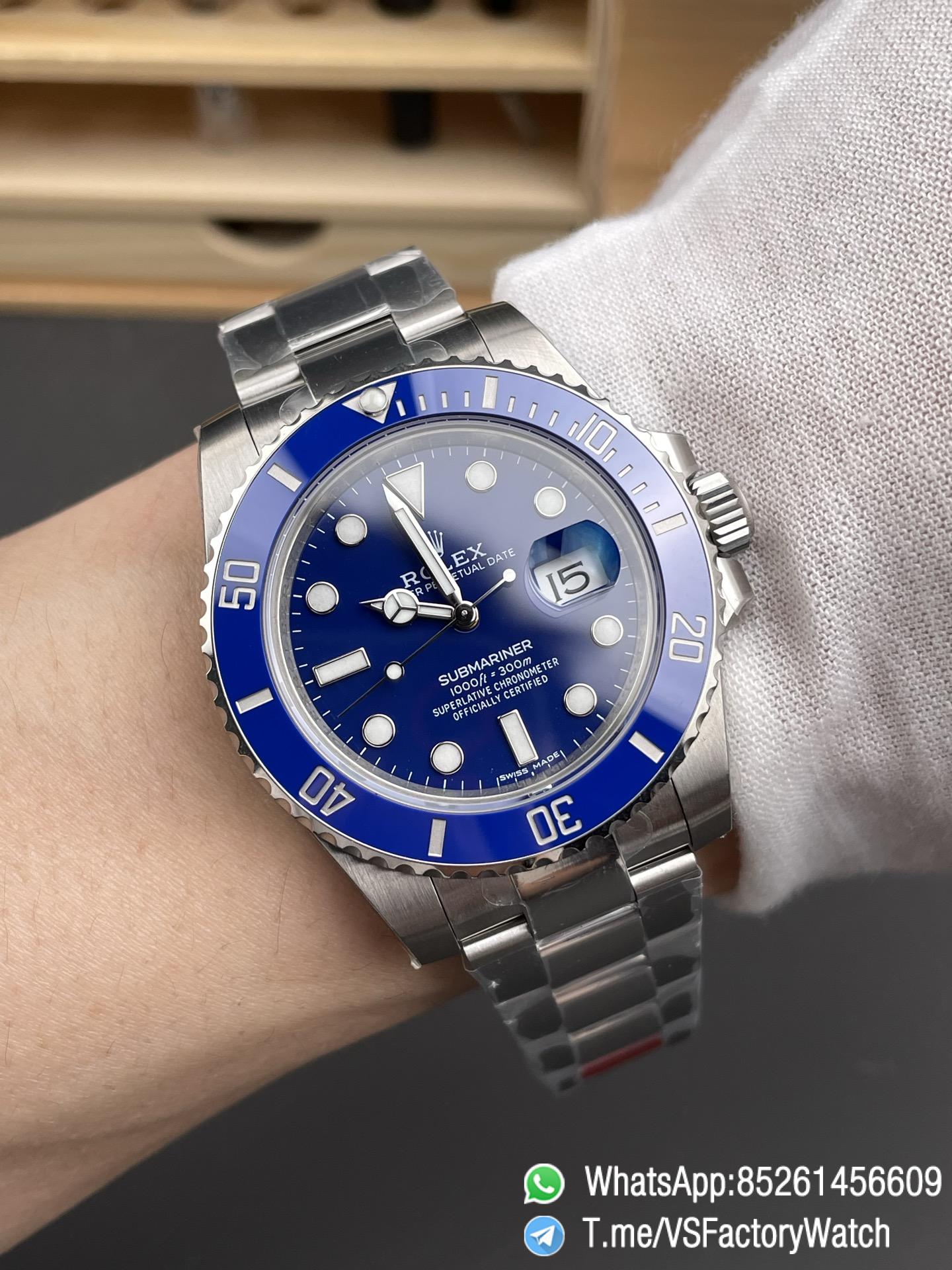 VSF Watch Rolex Submariner Smurf 116619LB 40mm Blue Dial Blue Ceramic Bezel Oyster Bracelet DanDong 3135 Movement 09 VSF Watch Rolex Submariner Smurf 116619LB 40mm Blue Dial Blue Ceramic Bezel Oyster Bracelet DanDong 3135 Movement 09