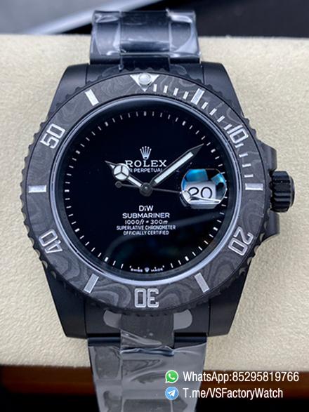 VSF Submariner DIW No Markers DLC Case and Bracelet Black Dial Black Carbon Fiber Bezel DanDong 3135 Movement 00 VSF Submariner DIW No Markers DLC Case and Bracelet Black Dial Black Carbon Fiber Bezel DanDong 3135 Movement 00