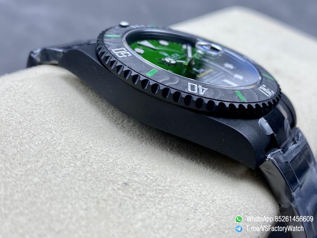 VSF Submariner DIW No Markers DLC Case and Bracelet Black and Green Dial Black Carbon Fiber Bezel DanDong 3135 Movement 05 VSF Submariner DIW No Markers DLC Case and Bracelet Black and Green Dial Black Carbon Fiber Bezel DanDong 3135 Movement 05