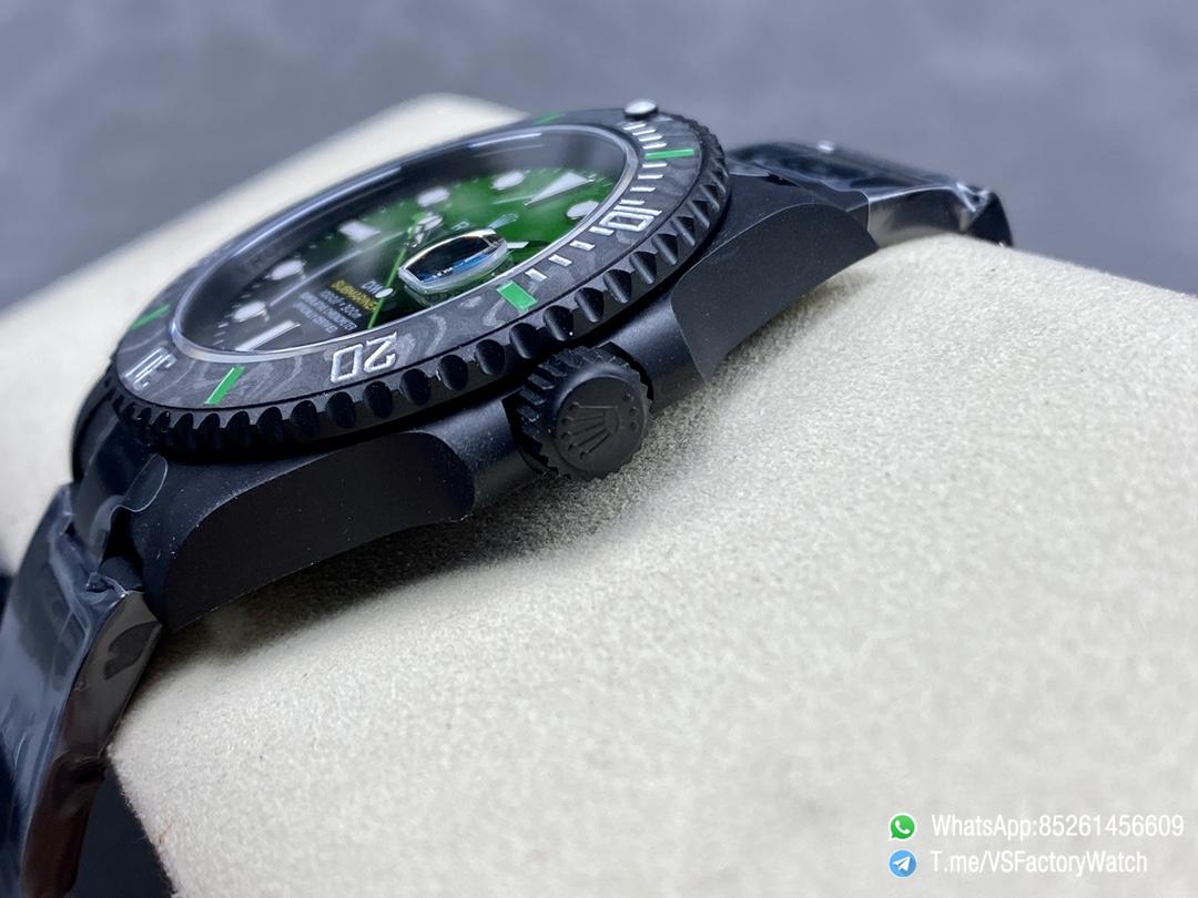 VSF Submariner DIW No Markers DLC Case and Bracelet Black and Green Dial Black Carbon Fiber Bezel DanDong 3135 Movement 06 VSF Submariner DIW No Markers DLC Case and Bracelet Black and Green Dial Black Carbon Fiber Bezel DanDong 3135 Movement 06