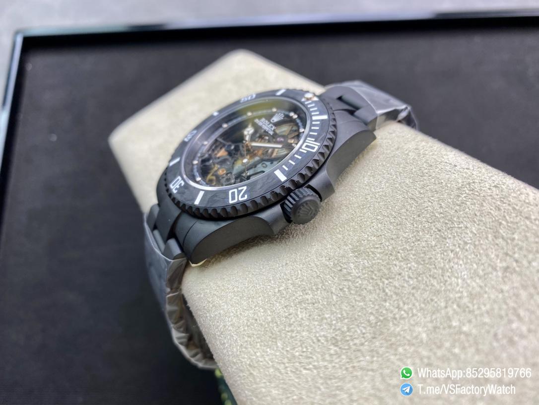 VSF Watches Rolex Submariner Skeleton Dial DLC Plated on Case and Bracelet Black Carbon Fiber Bezel DanDong 3130 Movement 07 VSF Watches Rolex Submariner Skeleton Dial DLC Plated on Case and Bracelet Black Carbon Fiber Bezel DanDong 3130 Movement 07