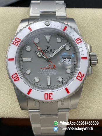 VSF Watches Submariner DIW Gray Dial White Ceramic Bezel Sandblasted Proccess on Stainless Steel Case and Bracelet DanDong 3135 Movement 20