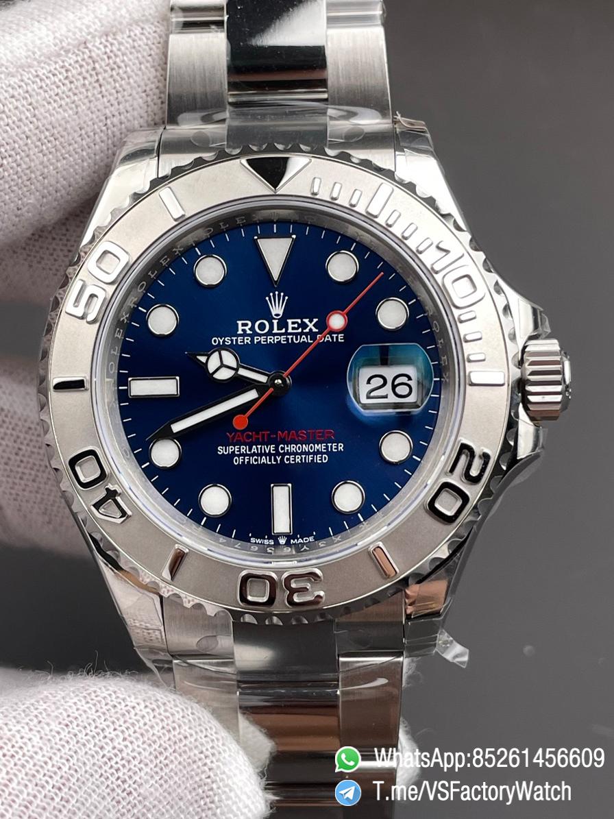VSF Watches Yacht Master 116622 Blue Dial with Red Second Hand 904L Steel Case and Bracelet DanDong 3135 Movement 00 VSF Watches Yacht Master 116622 Blue Dial with Red Second Hand 904L Steel Case and Bracelet DanDong 3135 Movement 00