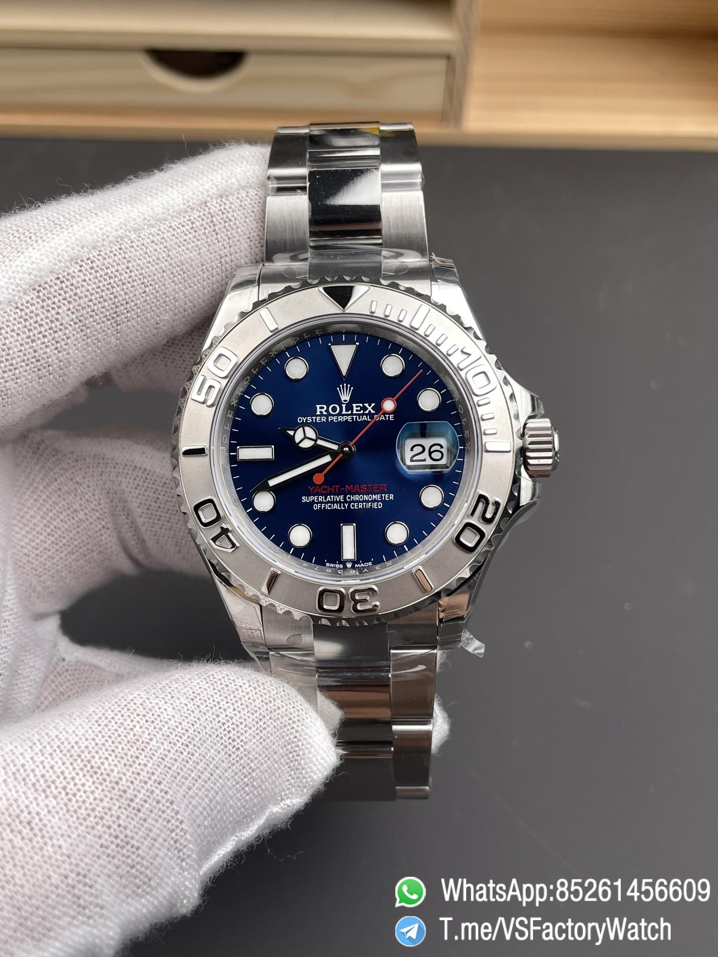 VSF Watches Yacht Master 116622 Blue Dial with Red Second Hand 904L Steel Case and Bracelet DanDong 3135 Movement 01 VSF Watches Yacht Master 116622 Blue Dial with Red Second Hand 904L Steel Case and Bracelet DanDong 3135 Movement 01