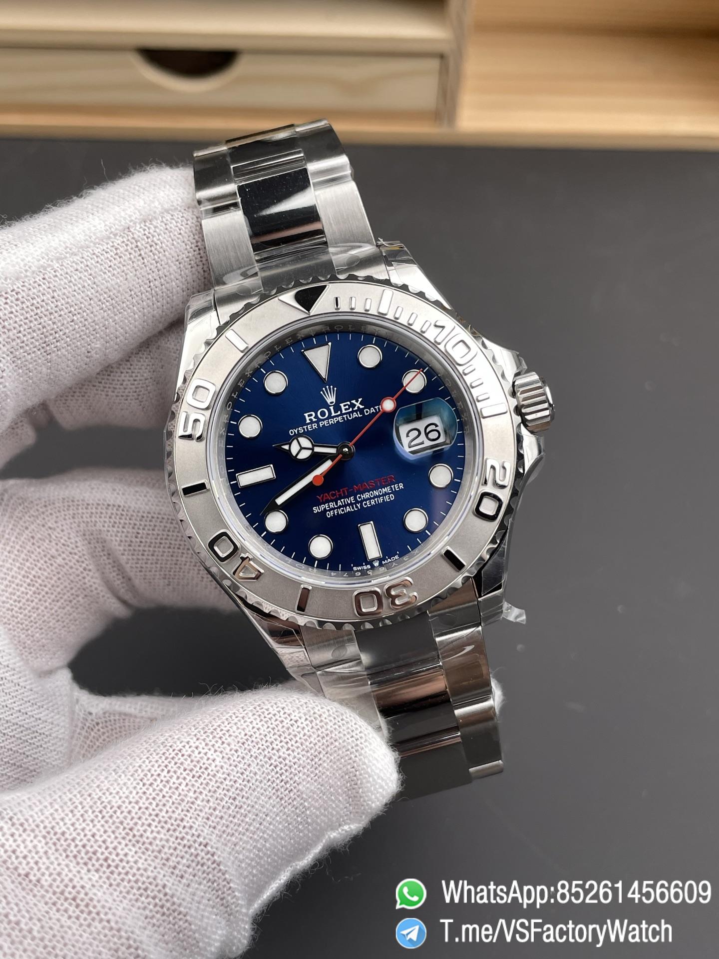 VSF Watches Yacht Master 116622 Blue Dial with Red Second Hand 904L Steel Case and Bracelet DanDong 3135 Movement 02 VSF Watches Yacht Master 116622 Blue Dial with Red Second Hand 904L Steel Case and Bracelet DanDong 3135 Movement 02