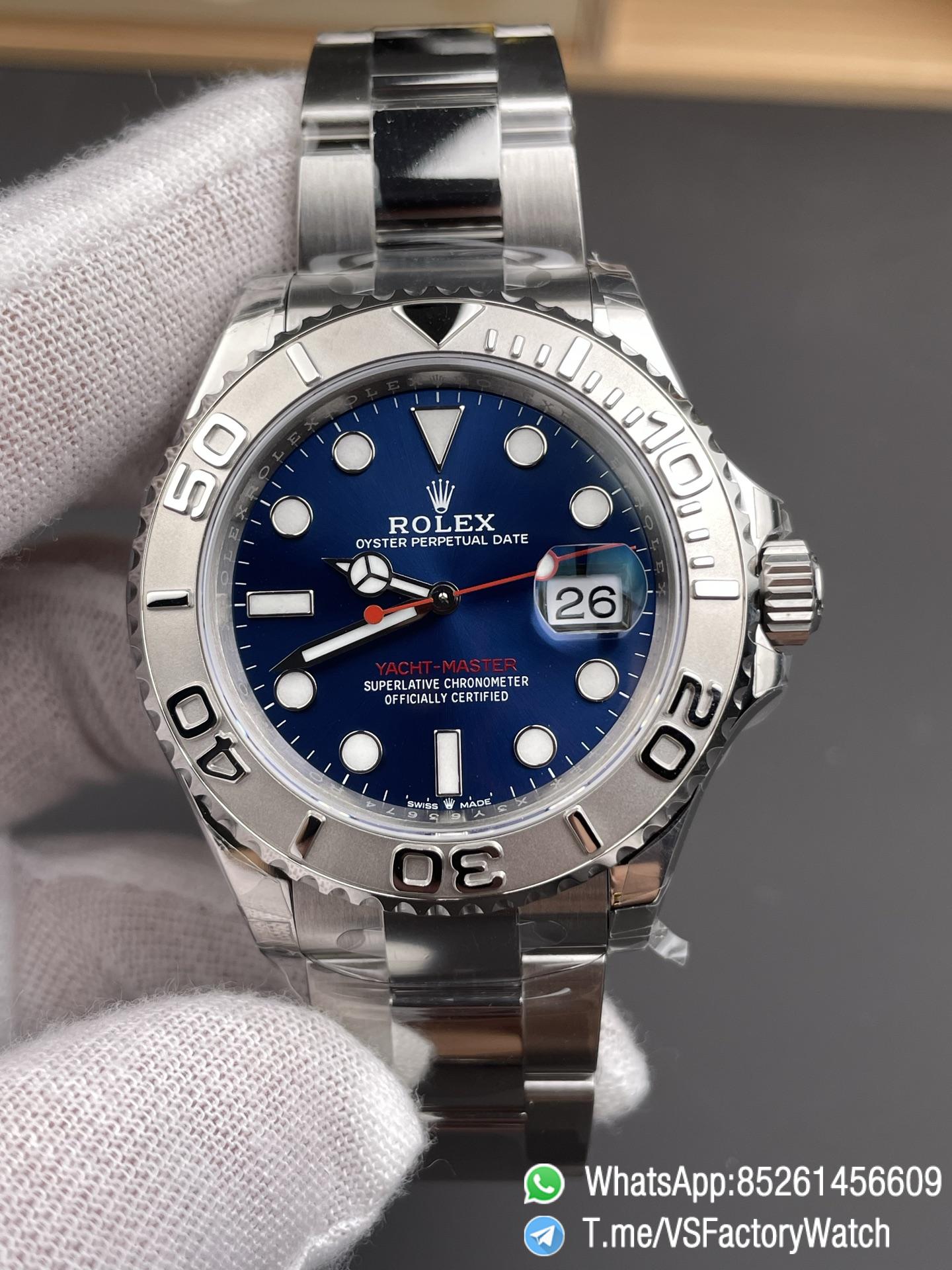 VSF Watches Yacht Master 116622 Blue Dial with Red Second Hand 904L Steel Case and Bracelet DanDong 3135 Movement 03 VSF Watches Yacht Master 116622 Blue Dial with Red Second Hand 904L Steel Case and Bracelet DanDong 3135 Movement 03