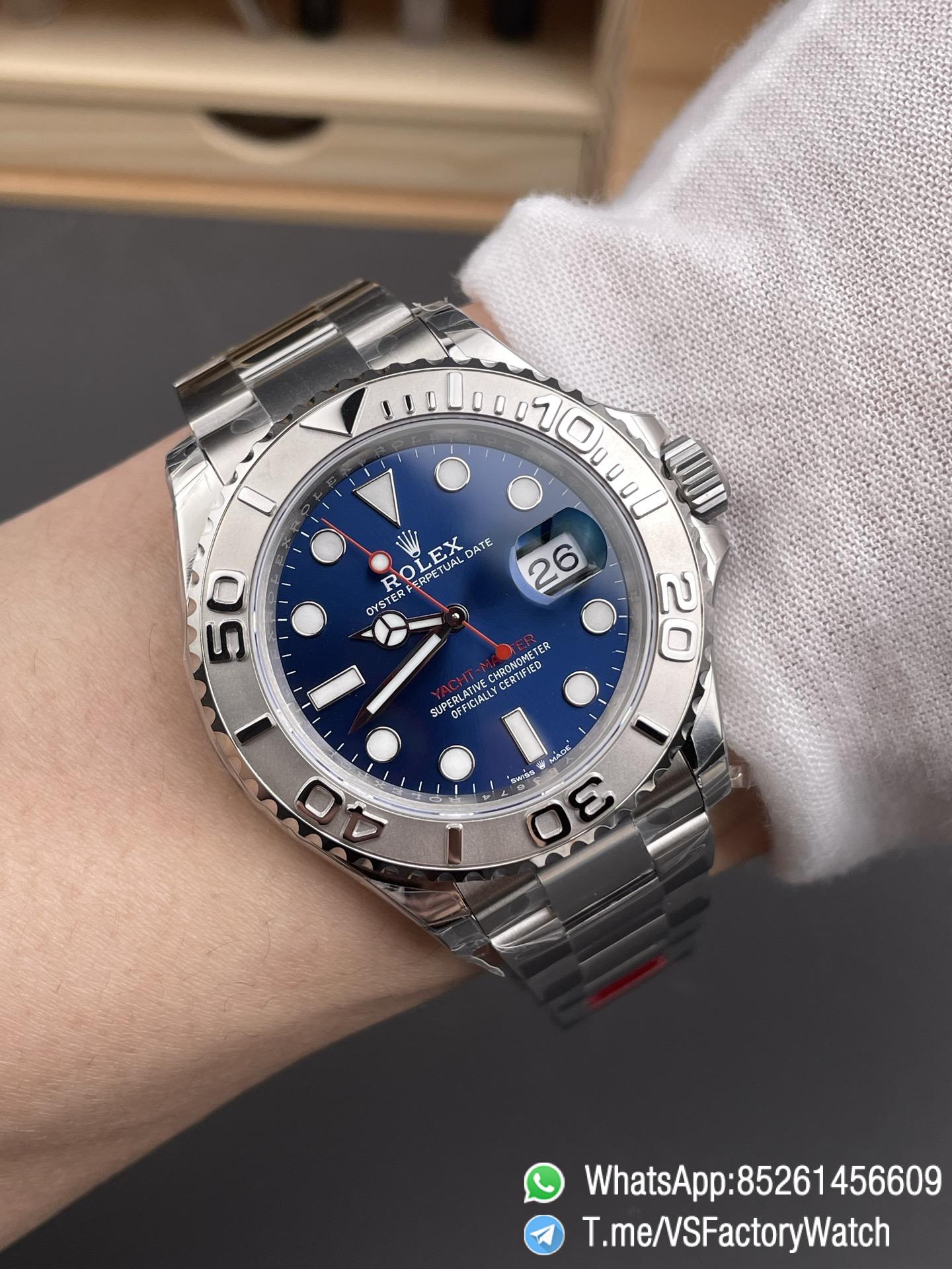 VSF Watches Yacht Master 116622 Blue Dial with Red Second Hand 904L Steel Case and Bracelet DanDong 3135 Movement 09 VSF Watches Yacht Master 116622 Blue Dial with Red Second Hand 904L Steel Case and Bracelet DanDong 3135 Movement 09