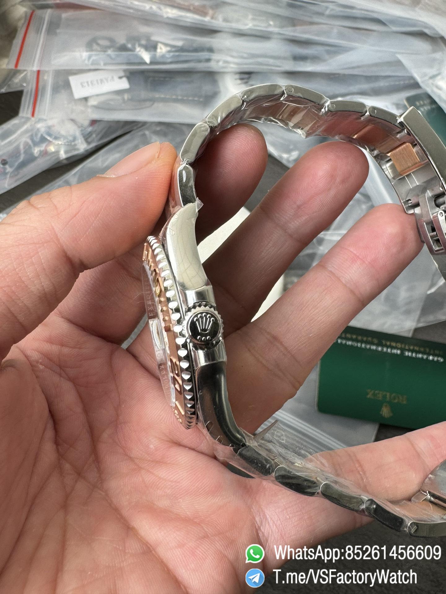 VSF Watches Yacht Master 126621 40mm Black Dial Rose Gold Bezel 904L Steel Case Rose Gold and Steel Bracelet DanDong 3235 Movement 03 VSF Watches Yacht Master 126621 40mm Black Dial Rose Gold Bezel 904L Steel Case Rose Gold and Steel Bracelet DanDong 3235 Movement 03