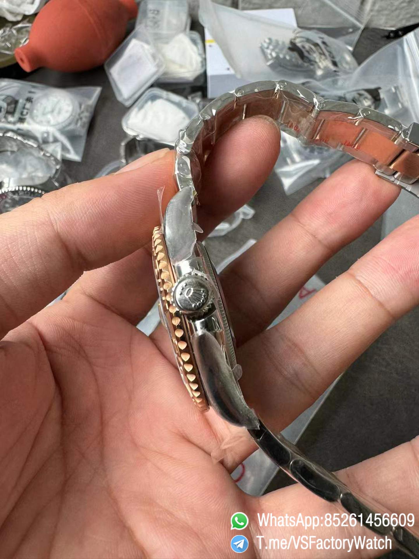 VSF Watches Yacht Master 126621 40mm Black Dial Rose Gold Bezel 904L Steel Case Rose Gold and Steel Bracelet DanDong 3235 Movement 04 VSF Watches Yacht Master 126621 40mm Black Dial Rose Gold Bezel 904L Steel Case Rose Gold and Steel Bracelet DanDong 3235 Movement 04