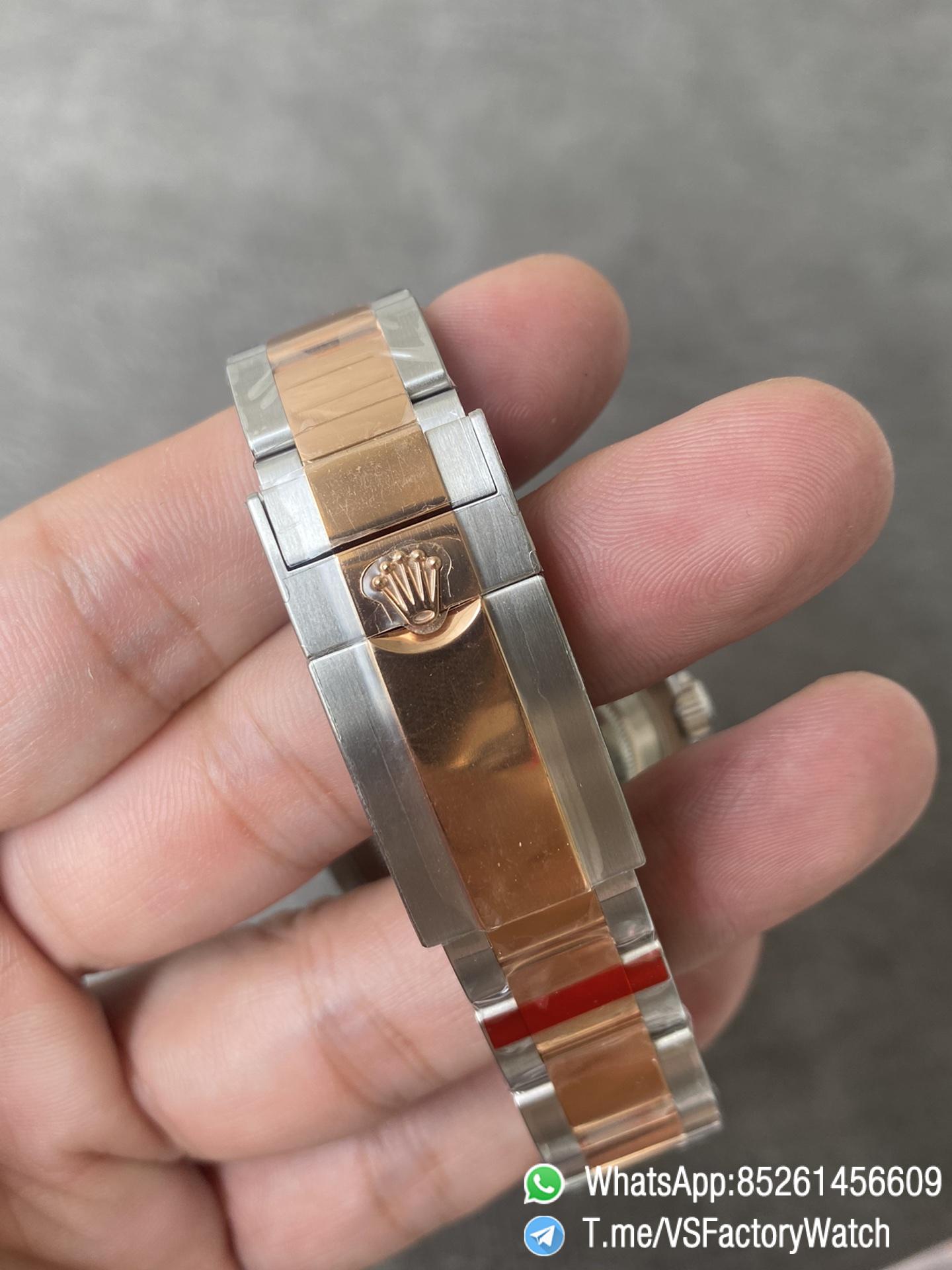 VSF Watches Yacht Master 126621 40mm Black Dial Rose Gold Bezel 904L Steel Case Rose Gold and Steel Bracelet DanDong 3235 Movement 08 VSF Watches Yacht Master 126621 40mm Black Dial Rose Gold Bezel 904L Steel Case Rose Gold and Steel Bracelet DanDong 3235 Movement 08