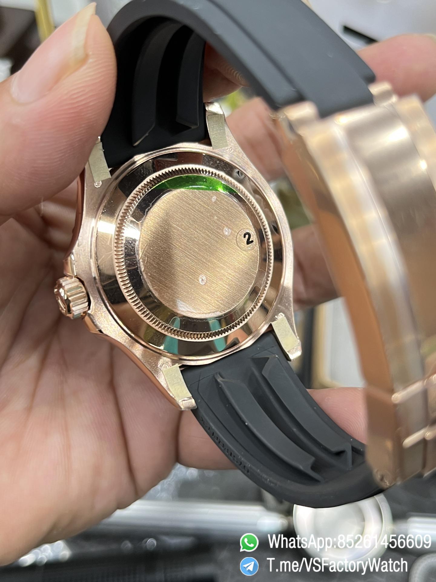 VSF Watches Yacht Master 126655 40mm Black Dial Black Ceramic Bezel Rose Gold Case Oysterflex Rubber Strap DanDong 3235 Movement 07 VSF Watches Yacht Master 126655 40mm Black Dial Black Ceramic Bezel Rose Gold Case Oysterflex Rubber Strap DanDong 3235 Movement 07