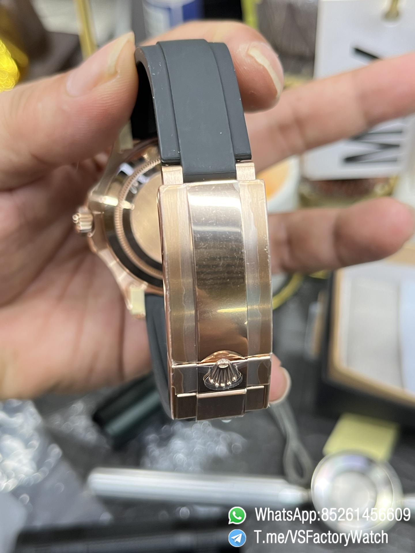 VSF Watches Yacht Master 126655 40mm Black Dial Black Ceramic Bezel Rose Gold Case Oysterflex Rubber Strap DanDong 3235 Movement 08 VSF Watches Yacht Master 126655 40mm Black Dial Black Ceramic Bezel Rose Gold Case Oysterflex Rubber Strap DanDong 3235 Movement 08