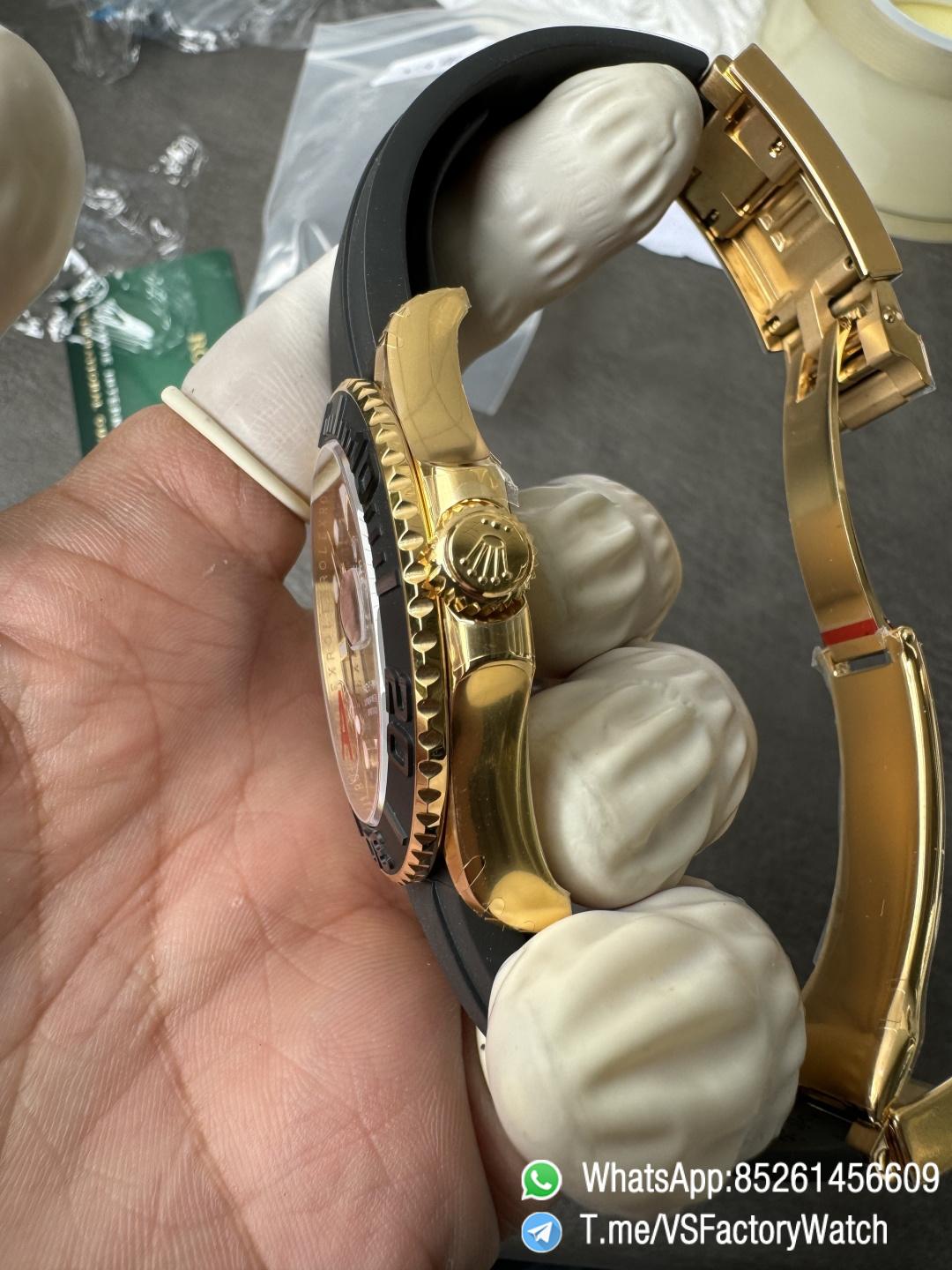 VSF Watches Yacht Master 42mm 226658 Black Dial Yellow Gold Case 3D Black Ceramic Bezel Black Oysterflex Strap DanDong 3235 Movement 05 VSF Watches Yacht Master 42mm 226658 Black Dial Yellow Gold Case 3D Black Ceramic Bezel Black Oysterflex Strap DanDong 3235 Movement 05