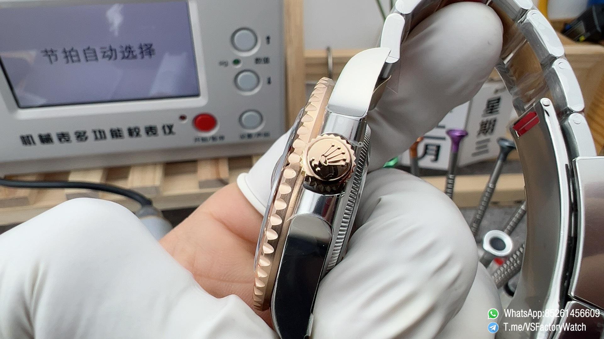 VSF GMT Master II Root Beer 126711CHNR Gain Weight 176G Black Brown Ceramic Bezel Black Dial Rose Gold Two Tone Bracelet DanDong 3285 Movement 05 VSF GMT Master II Root Beer 126711CHNR Gain Weight 176G Black Brown Ceramic Bezel Black Dial Rose Gold Two Tone Bracelet DanDong 3285 Movement 05