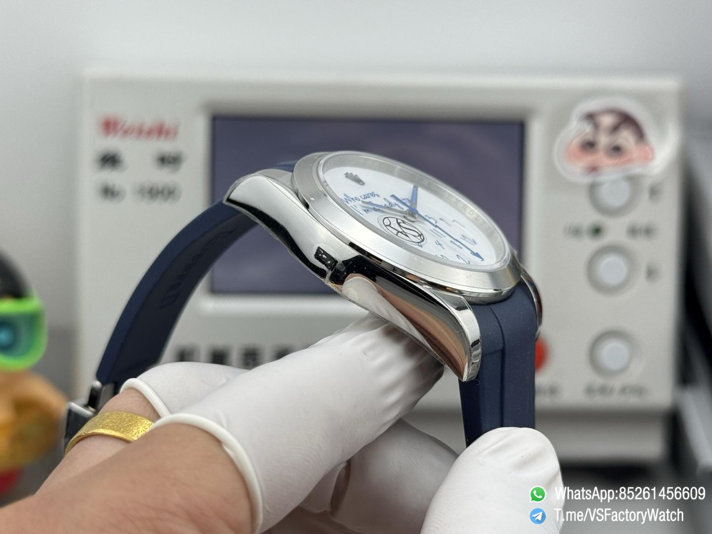 VSF Watch Milgauss 116400 Who Cares Im Already Late White Dial Lightning Hand Steel Case Smooth Bezel Rubber Strap VS3131 Movement 07 VSF Watch Milgauss 116400 Who Cares Im Already Late White Dial Lightning Hand Steel Case Smooth Bezel Rubber Strap VS3131 Movement 07