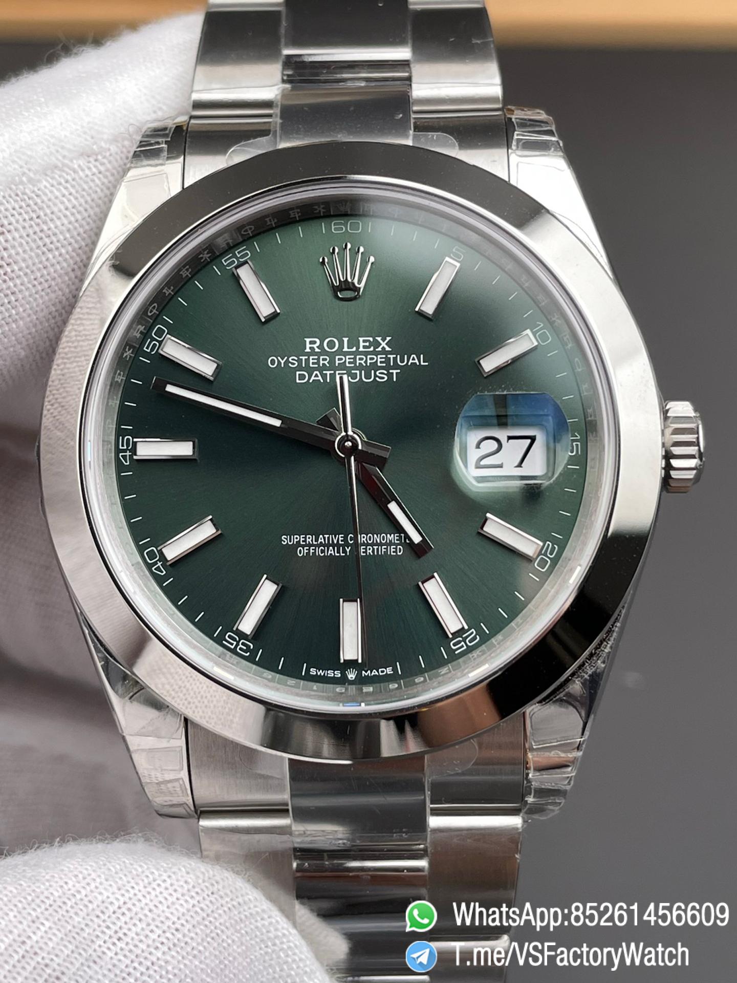 VSF Watches Datejust 41 Ref 126300 0019 Mint Green Dial Smooth Bezel 904L Steel Oyster Bracelet DanDong 3235 Movement 72 PR 00 VSF Watches Datejust 41 Ref 126300 0019 Mint Green Dial Smooth Bezel 904L Steel Oyster Bracelet DanDong 3235 Movement 72 PR 00
