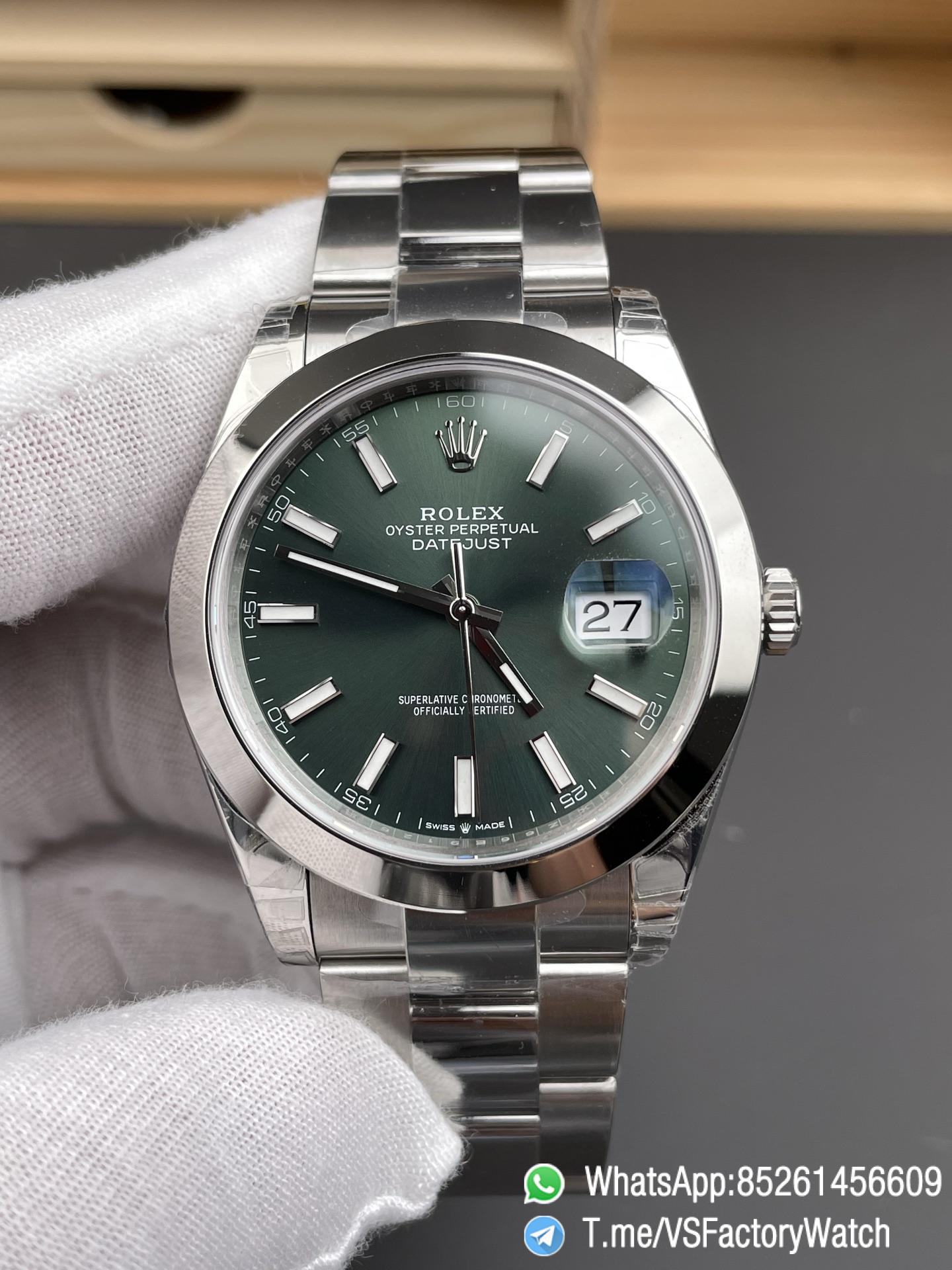 VSF Watches Datejust 41 Ref 126300 0019 Mint Green Dial Smooth Bezel 904L Steel Oyster Bracelet DanDong 3235 Movement 72 PR 01 VSF Watches Datejust 41 Ref 126300 0019 Mint Green Dial Smooth Bezel 904L Steel Oyster Bracelet DanDong 3235 Movement 72 PR 01