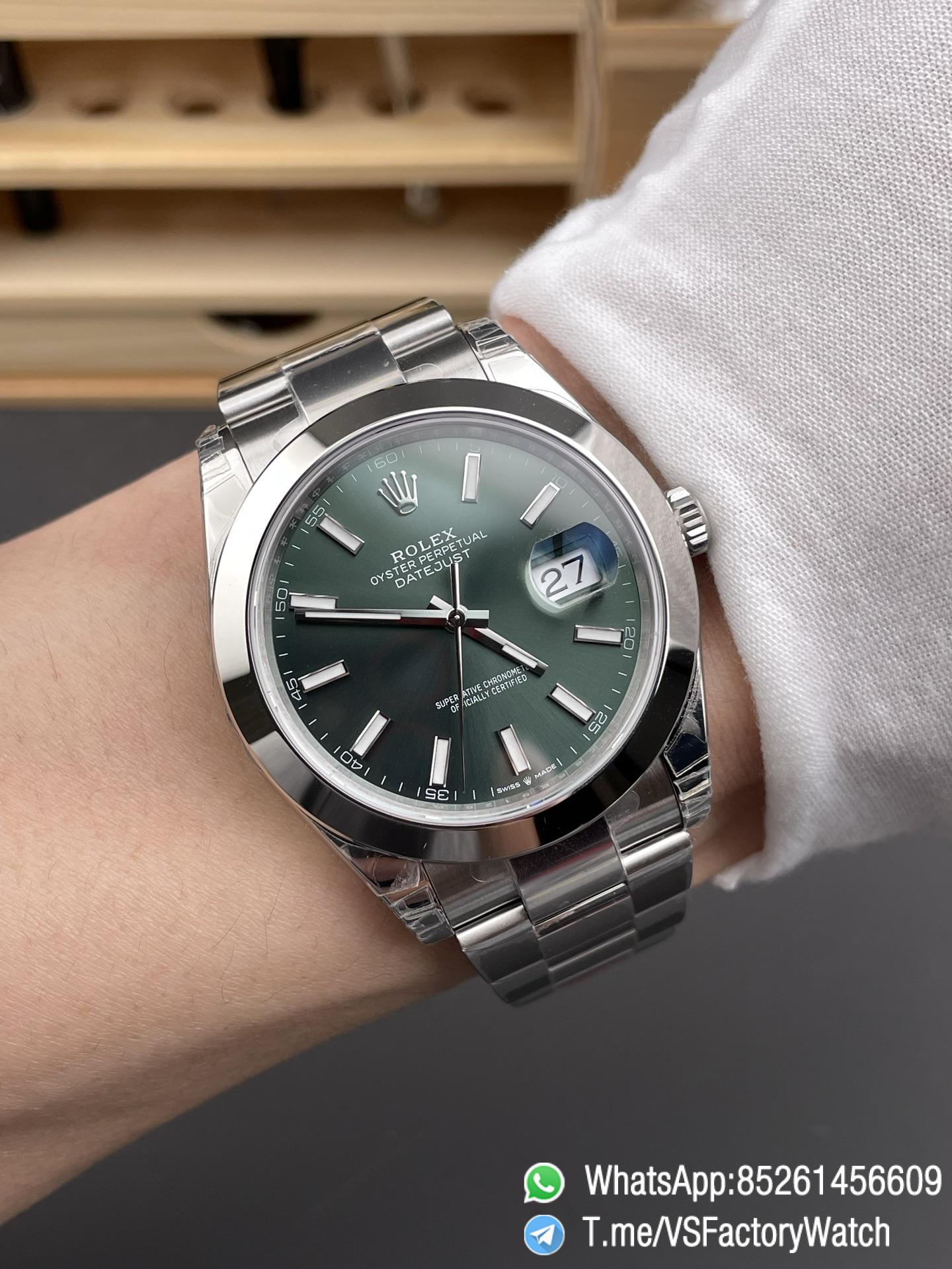 VSF Watches Datejust 41 Ref 126300 0019 Mint Green Dial Smooth Bezel 904L Steel Oyster Bracelet DanDong 3235 Movement 72 PR 09 VSF Watches Datejust 41 Ref 126300 0019 Mint Green Dial Smooth Bezel 904L Steel Oyster Bracelet DanDong 3235 Movement 72 PR 09