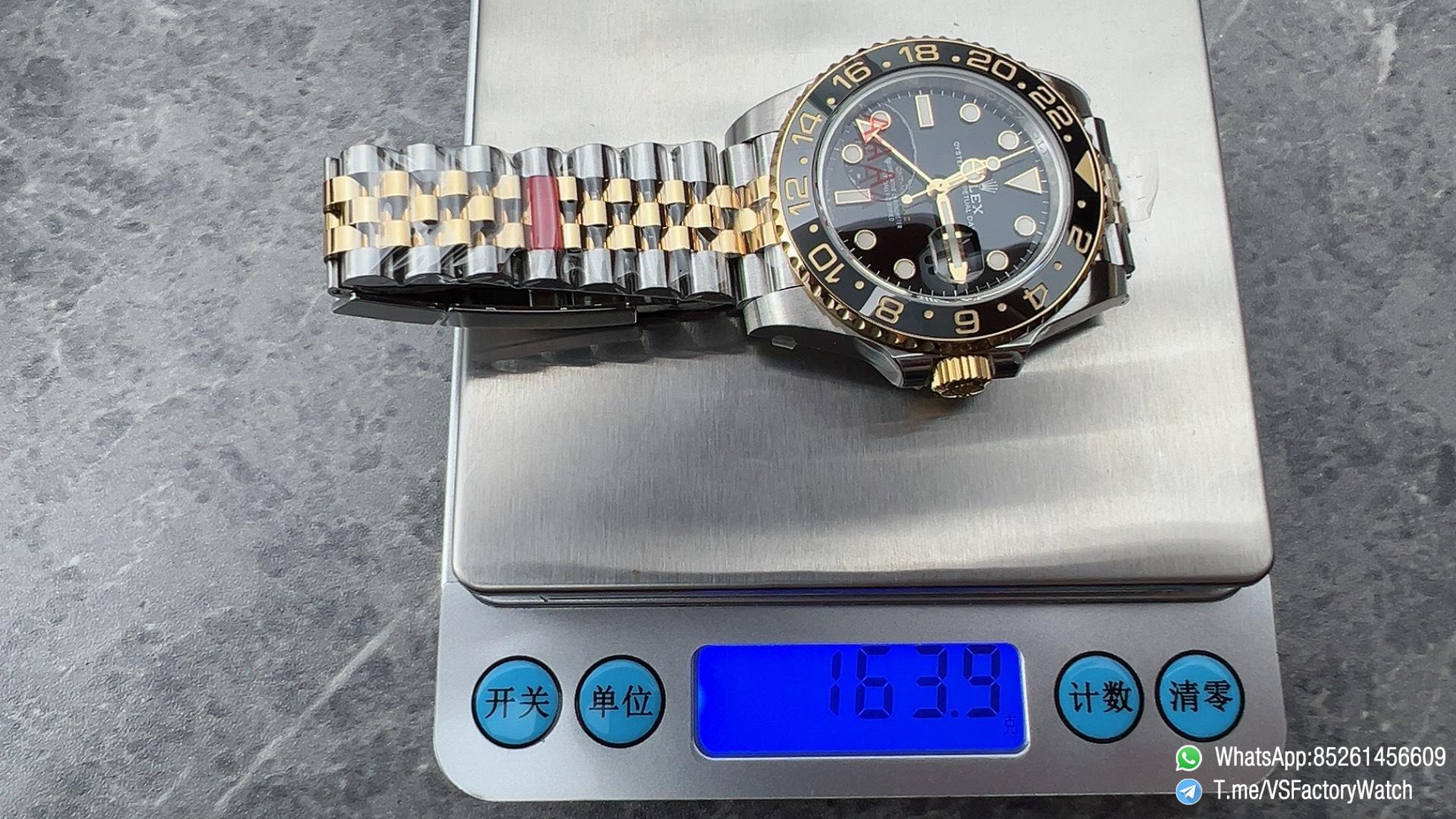 VSF Watches GMT Master II 126713GRNR Zombie Gain Weight 164g Two Tone Black Grey Ceramic Bezel Black Dial Jubilee Bracelet DD3285 Movement 08 VSF Watches GMT Master II 126713GRNR Zombie Gain Weight 164g Two Tone Black Grey Ceramic Bezel Black Dial Jubilee Bracelet DD3285 Movement 08