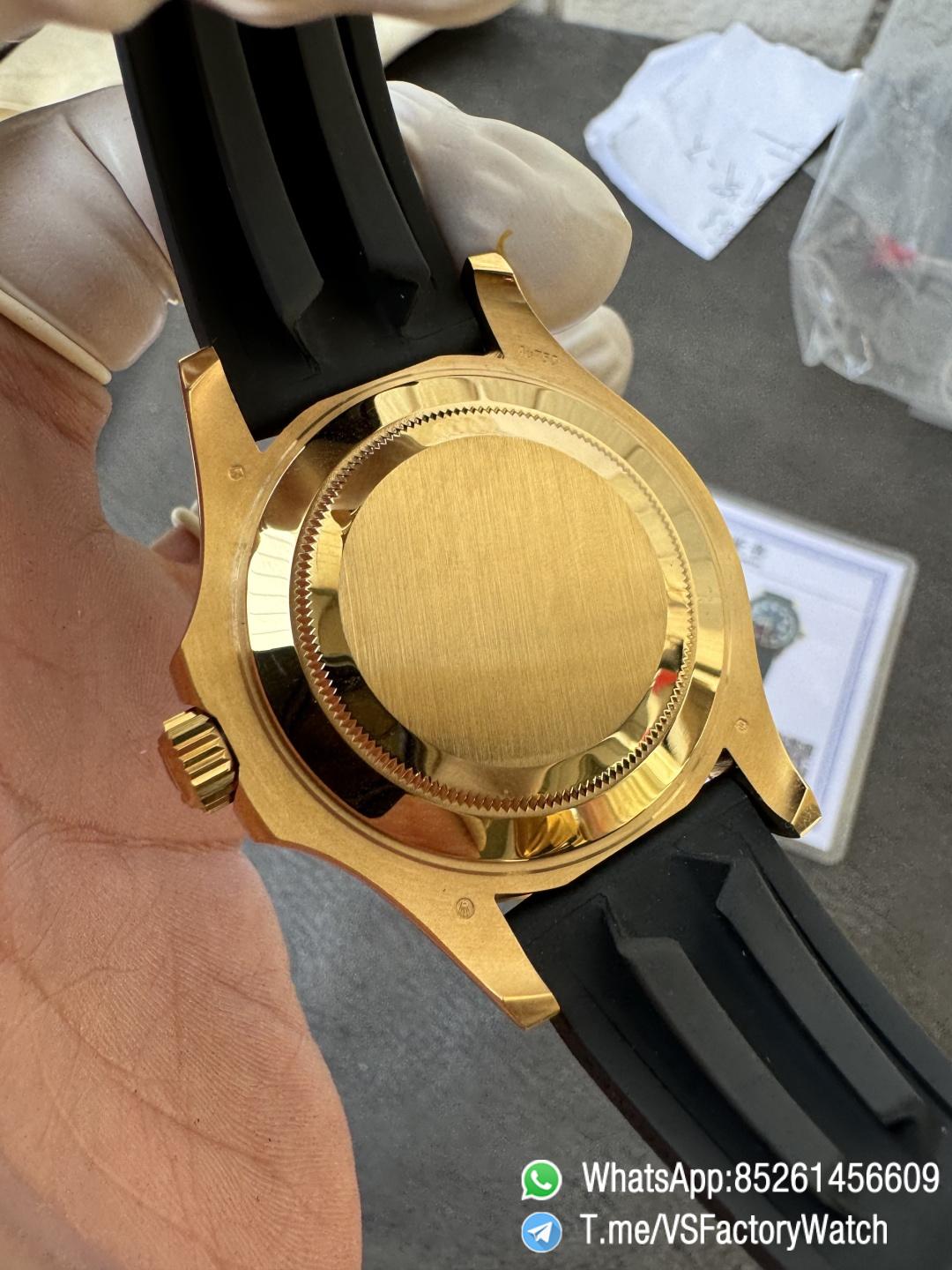 VSF Watches Yacht Master 226658 42mm Gain Weight 148g Yellow Gold Case 3D Black Ceramic Bezel on Black Rubber Strap DD3235 V2 07 VSF Watches Yacht Master 226658 42mm Gain Weight 148g Yellow Gold Case 3D Black Ceramic Bezel on Black Rubber Strap DD3235 V2 07