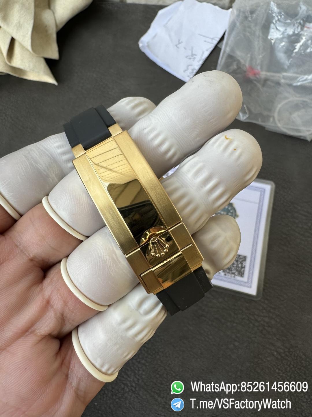 VSF Watches Yacht Master 226658 42mm Gain Weight 148g Yellow Gold Case 3D Black Ceramic Bezel on Black Rubber Strap DD3235 V2 09 VSF Watches Yacht Master 226658 42mm Gain Weight 148g Yellow Gold Case 3D Black Ceramic Bezel on Black Rubber Strap DD3235 V2 09