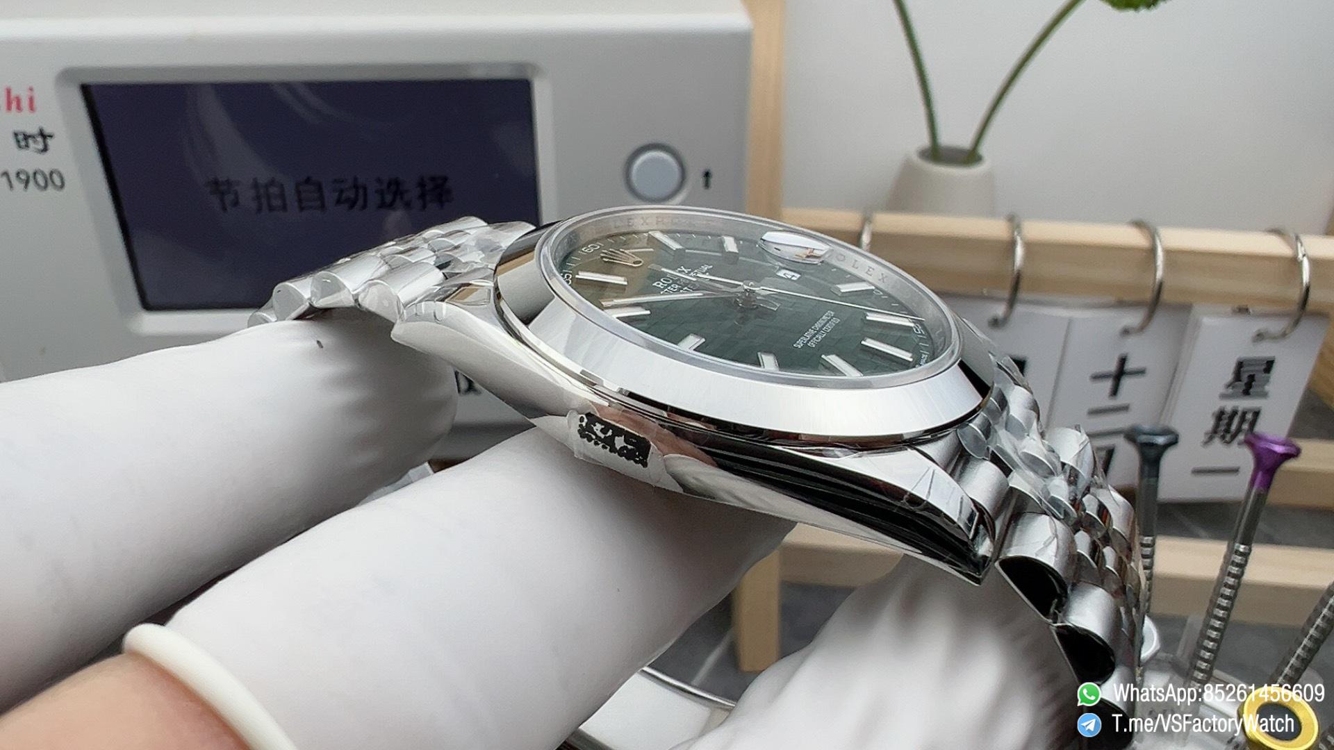 VS Factory Watch Datejust 41 126300 Mint Motif Dial Smooth Bezel Jubilee Bracelet DanDong 3235 Movement 72 Hours PR 04 VS Factory Watch Datejust 41 126300 Mint Motif Dial Smooth Bezel Jubilee Bracelet DanDong 3235 Movement 72 Hours PR 04