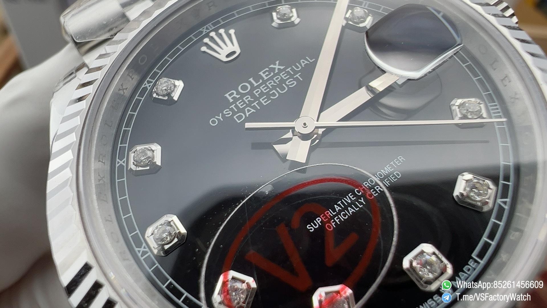 VSF DateJust 41 Ref. 126334 Black Dail with Diamonds Hour Markers 904L Stainless Steel Case and Jubilee Bracelet DanDong 3235 Movement 03 VSF DateJust 41 Ref. 126334 Black Dail with Diamonds Hour Markers 904L Stainless Steel Case and Jubilee Bracelet DanDong 3235 Movement 03